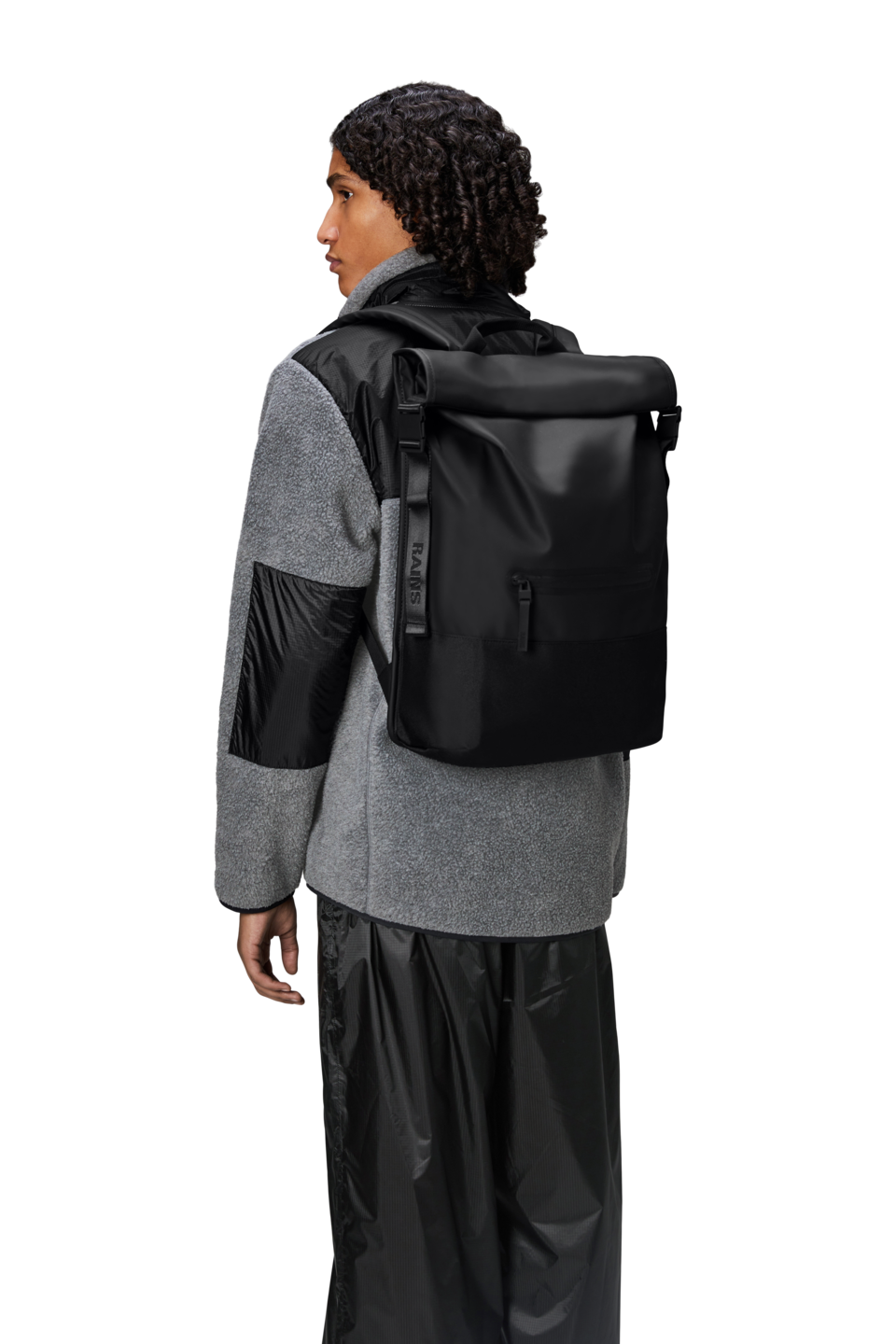 Ryggsekk | Rulletopp | Sort | Perfekt til Pc | Trail Rolltop 14320