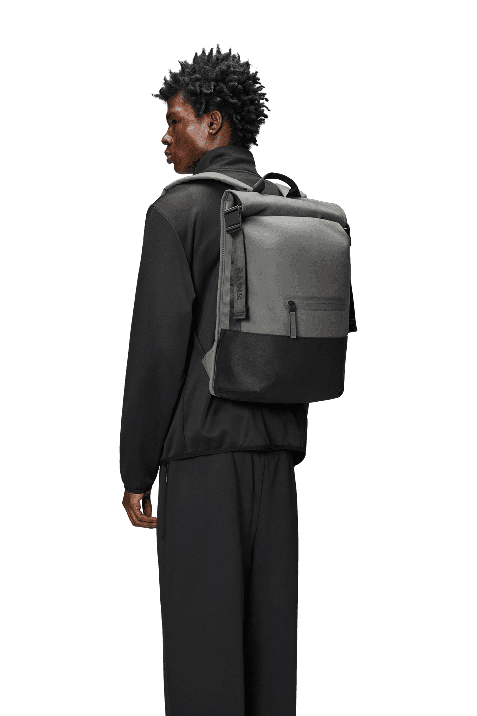 Ryggsekk | Rulletopp | Grå | Perfekt til Pc | Trail Rolltop 14320