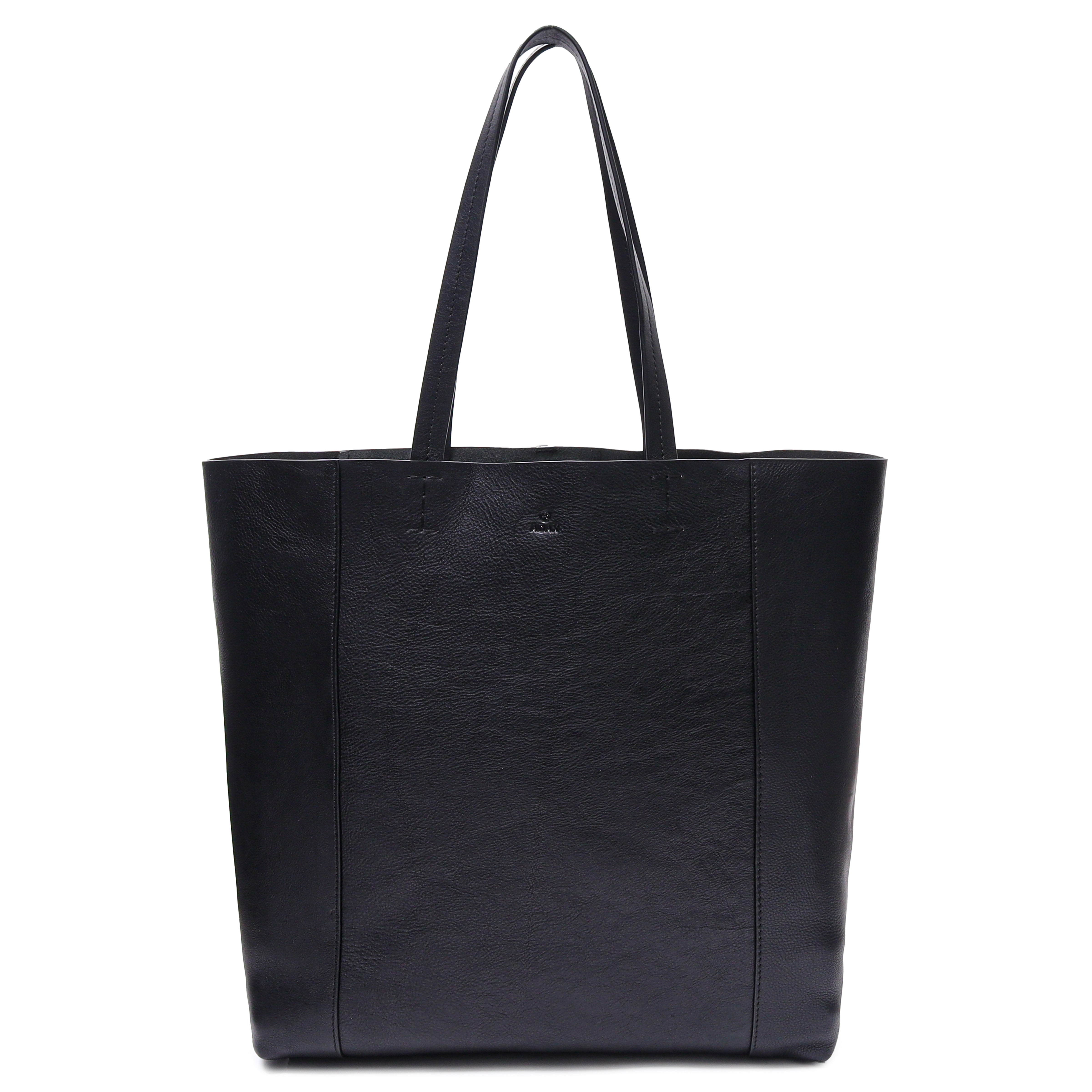 Skulderveske | Skinn | Sort | Portofino shopper Line