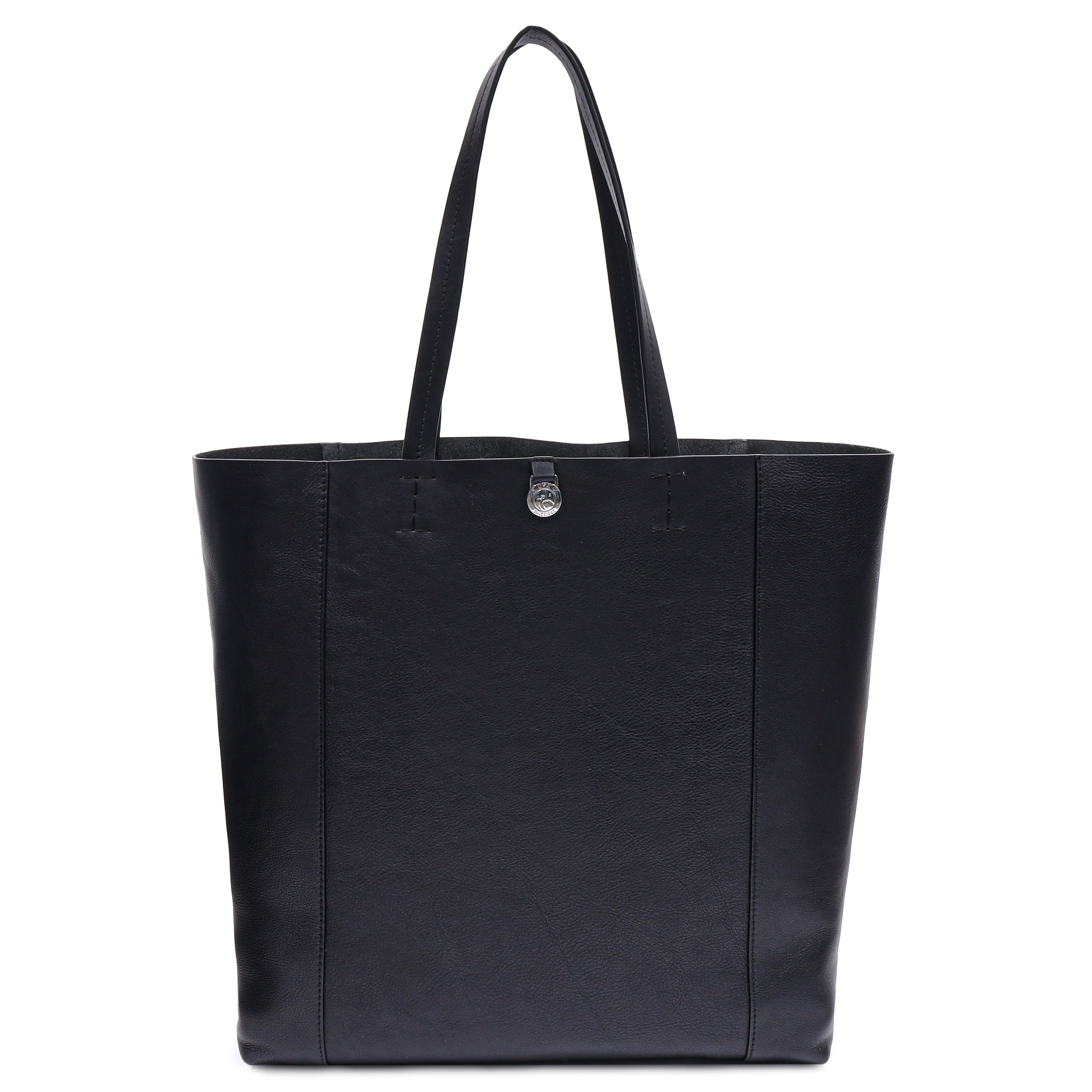 Skulderveske | Skinn | Sort | Portofino shopper Line
