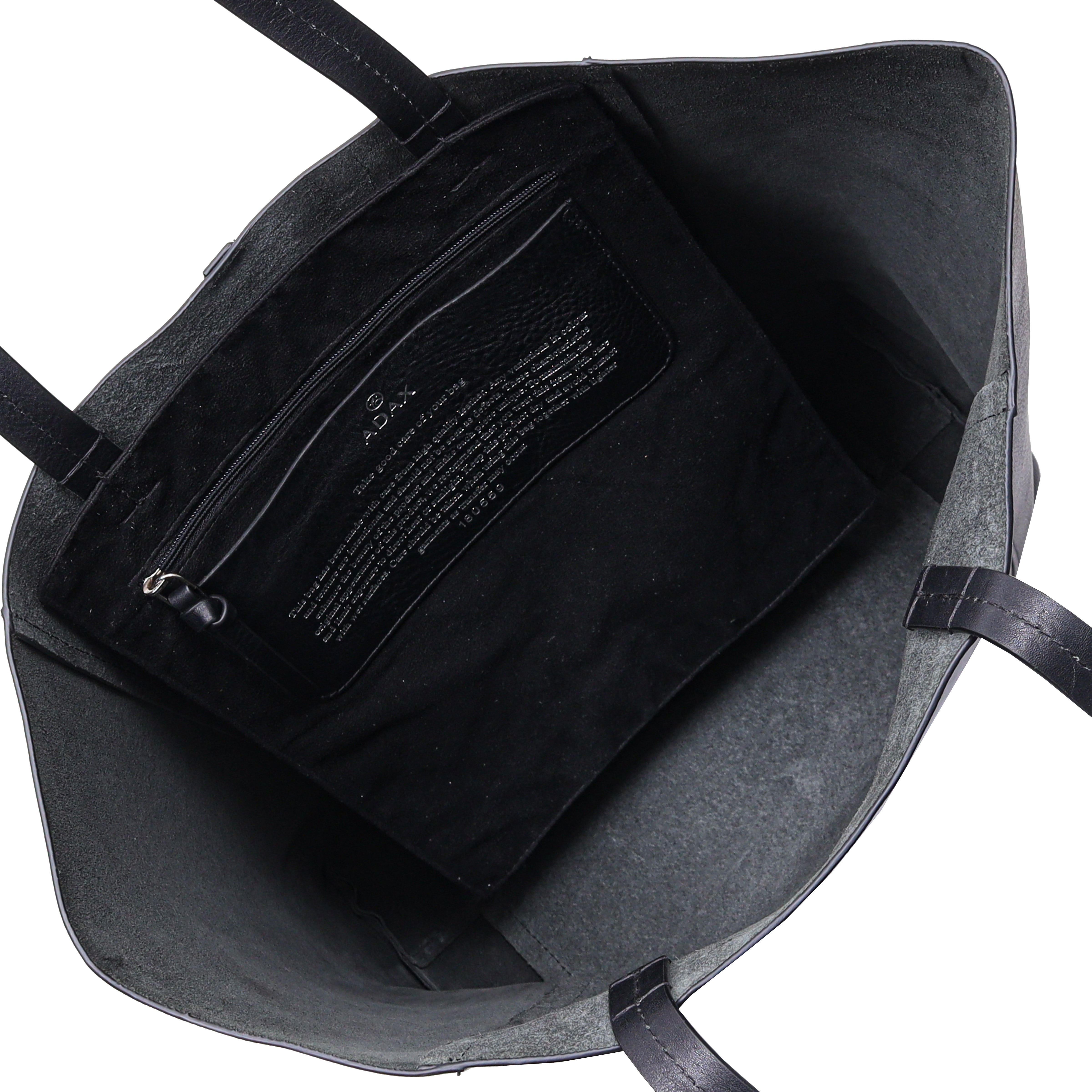 Skulderveske | Skinn | Sort | Portofino shopper Line
