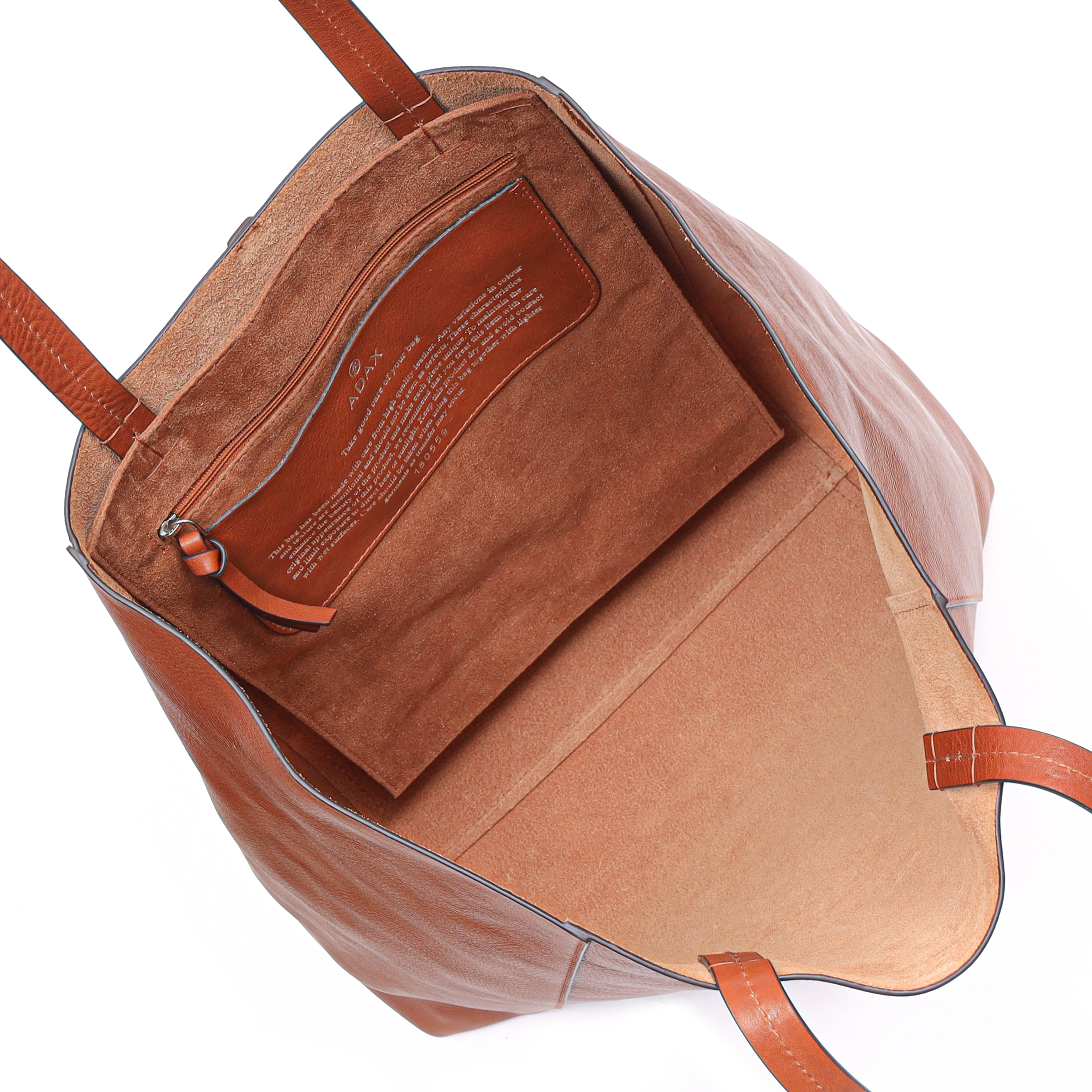 Skulderveske | Skinn | Brun | Portofino shopper Line