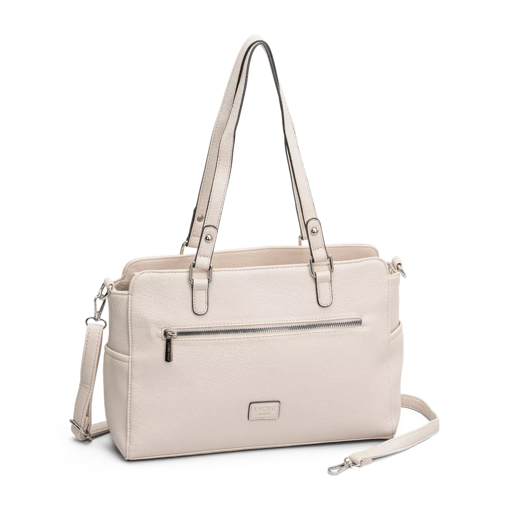Skulderveske | Beige | Justerbar langreim | 8041303 Nora