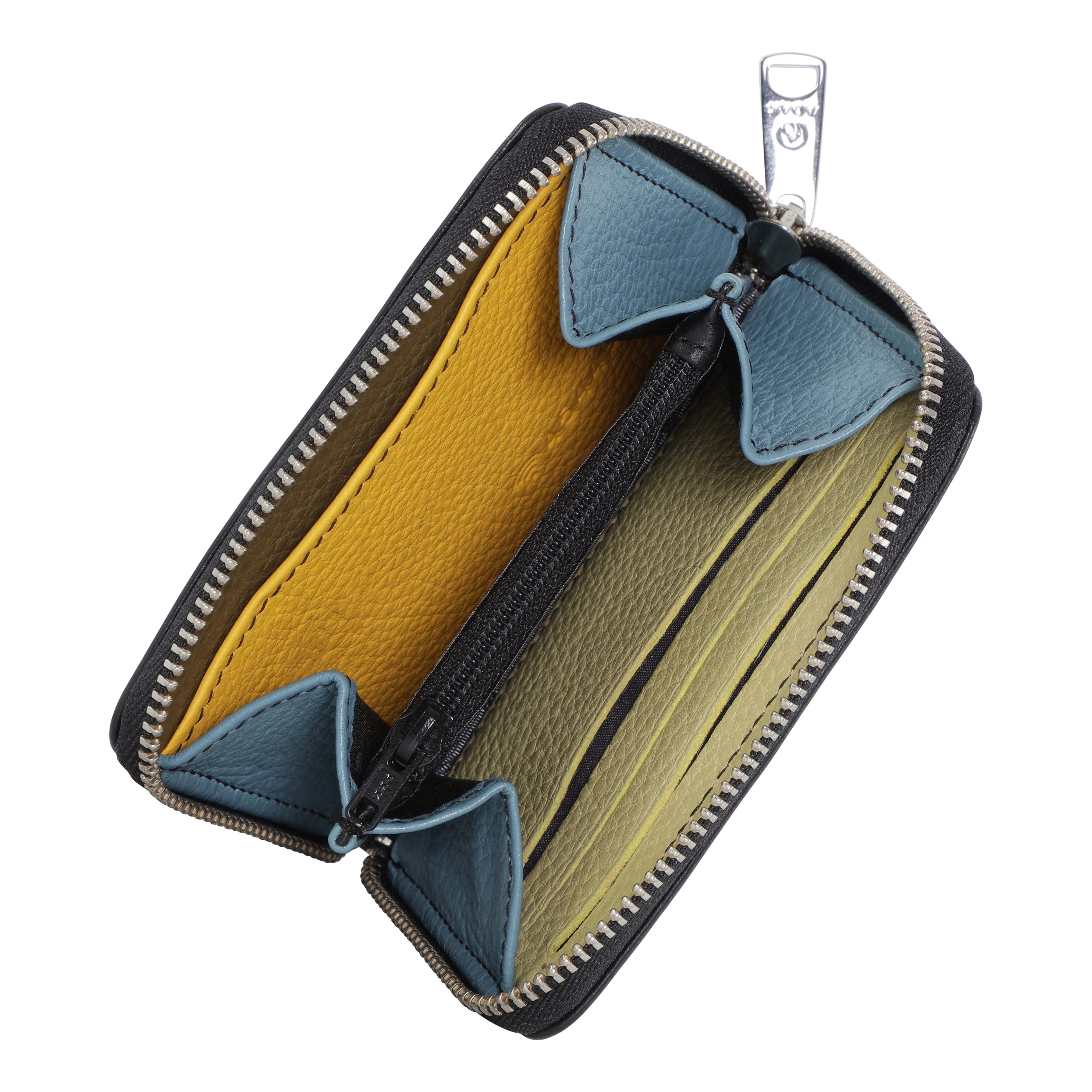 Lommebok | Skinn | Sort/Multi | RFID- Beskyttelse | Cormorano Ninni