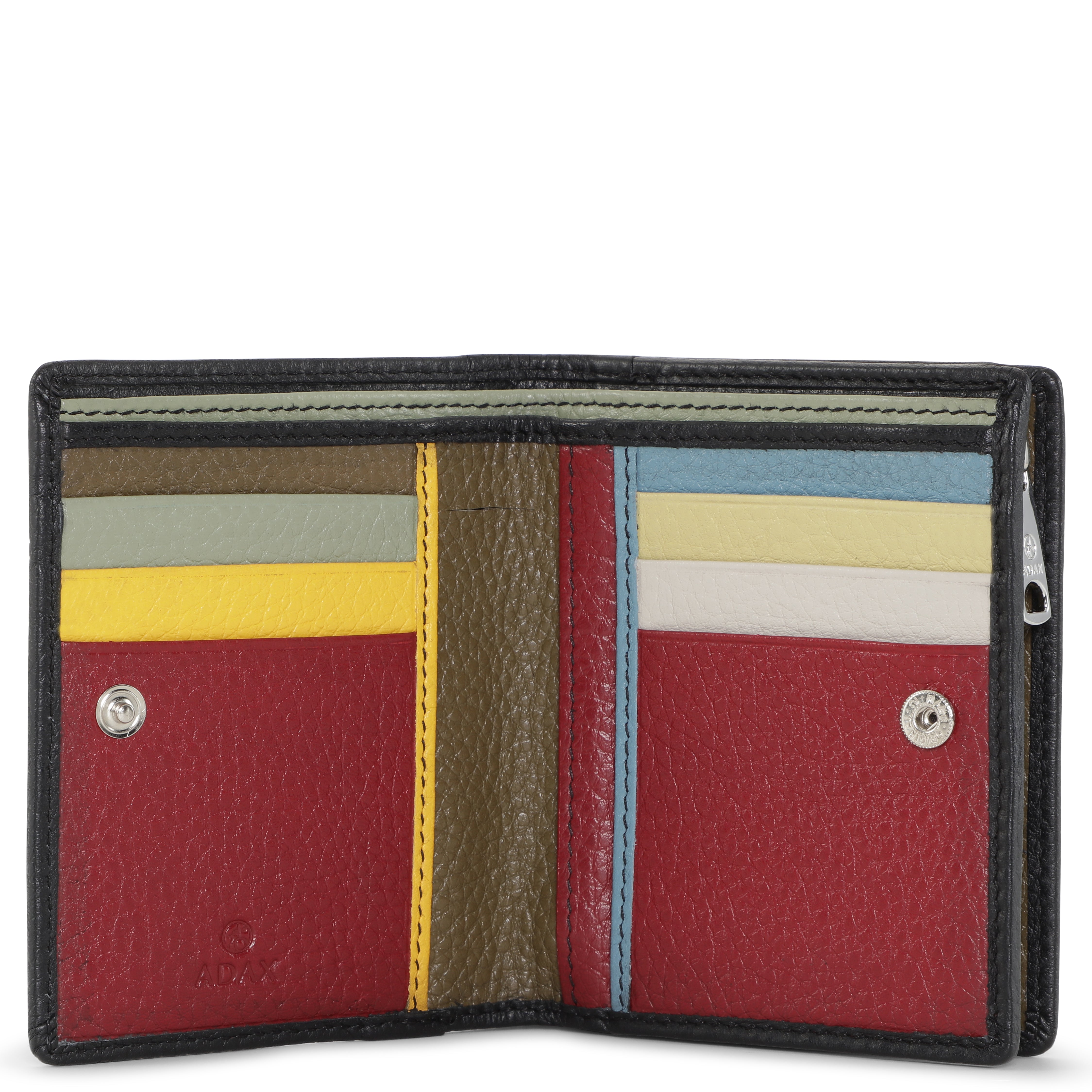 Lommebok | Skinn | Sort/Multi | RFID- Beskyttelse | Cormorano Ninni