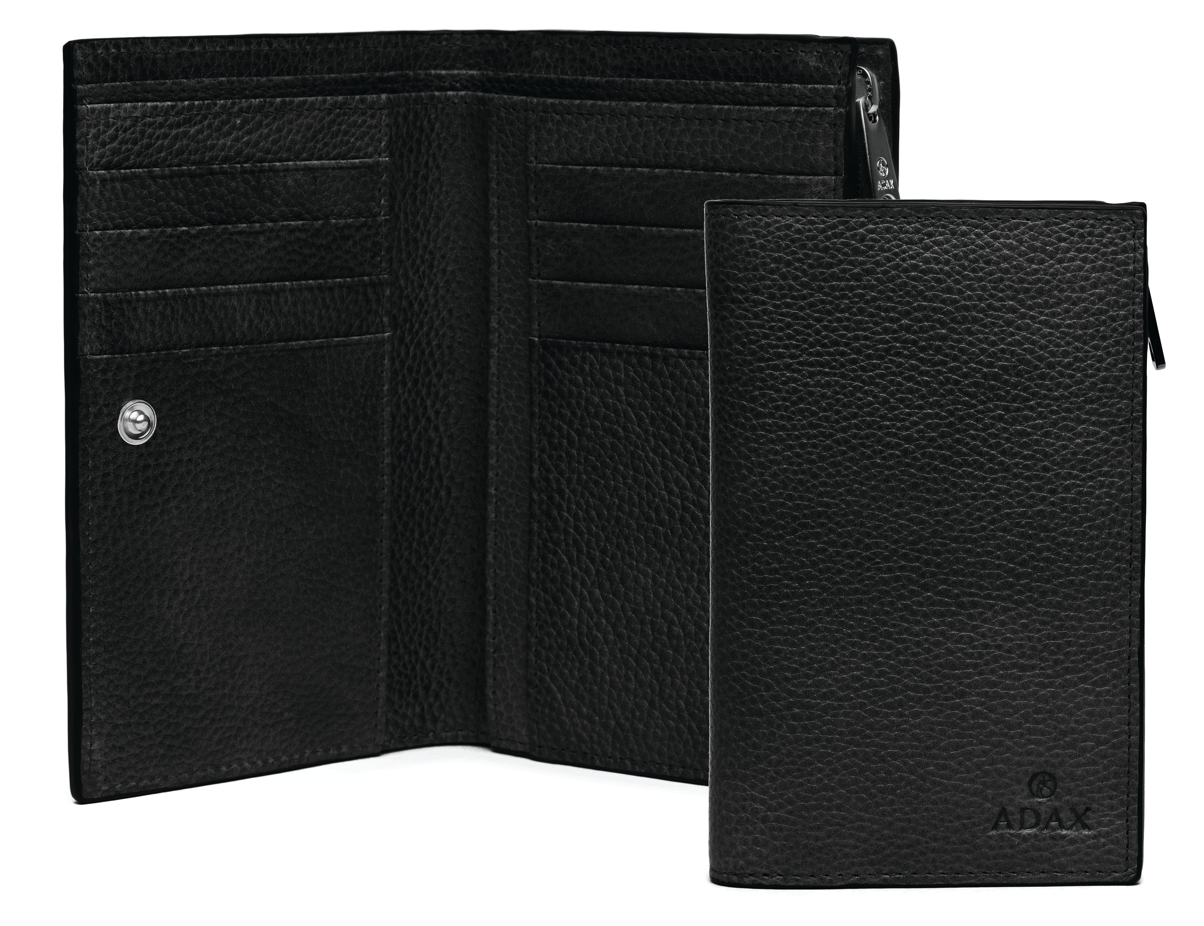 Lommebok | Skinn | Sort | Stor |Cate