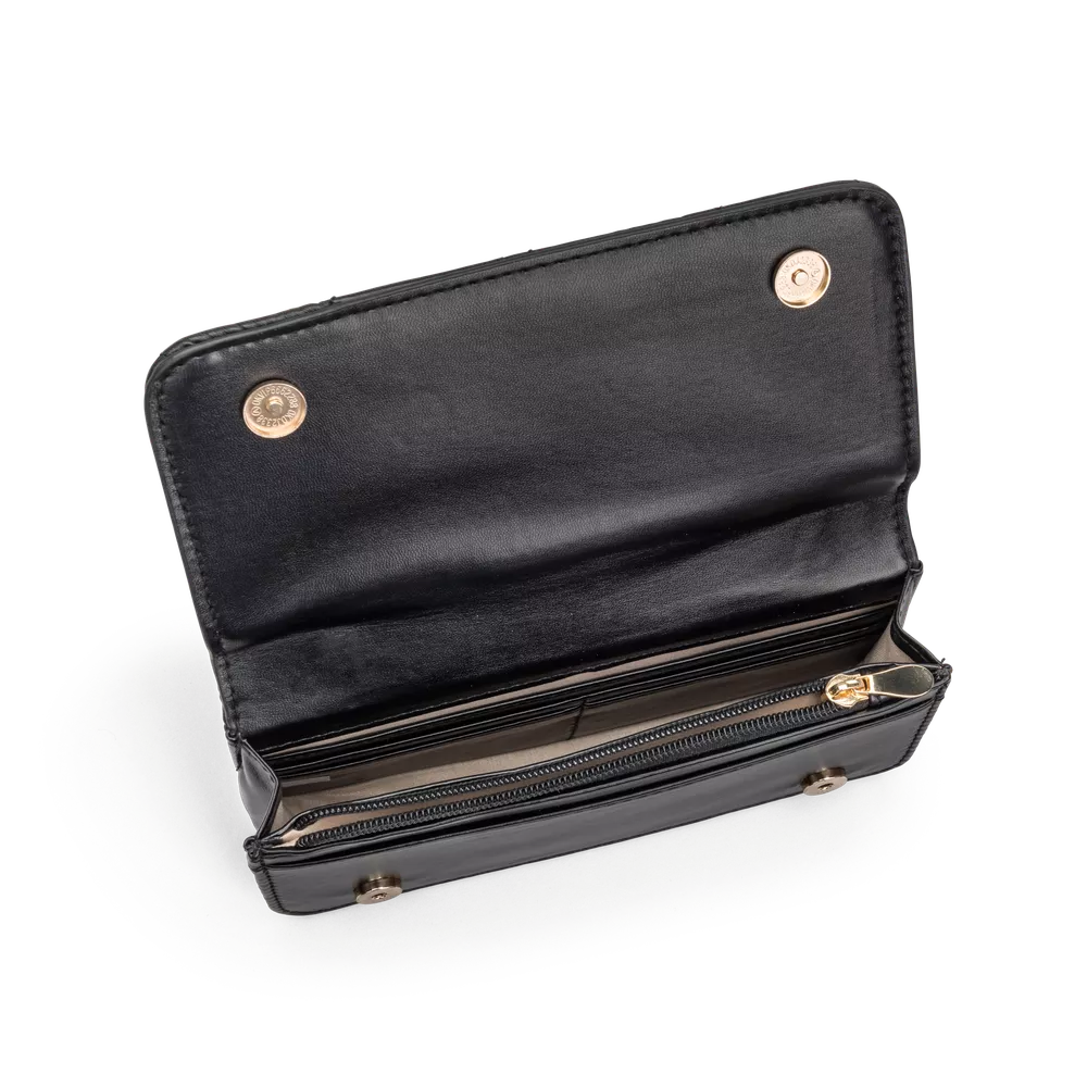 Liten Crossover | Passer til fest | Gull farget kjedereim | Sort | 8041138