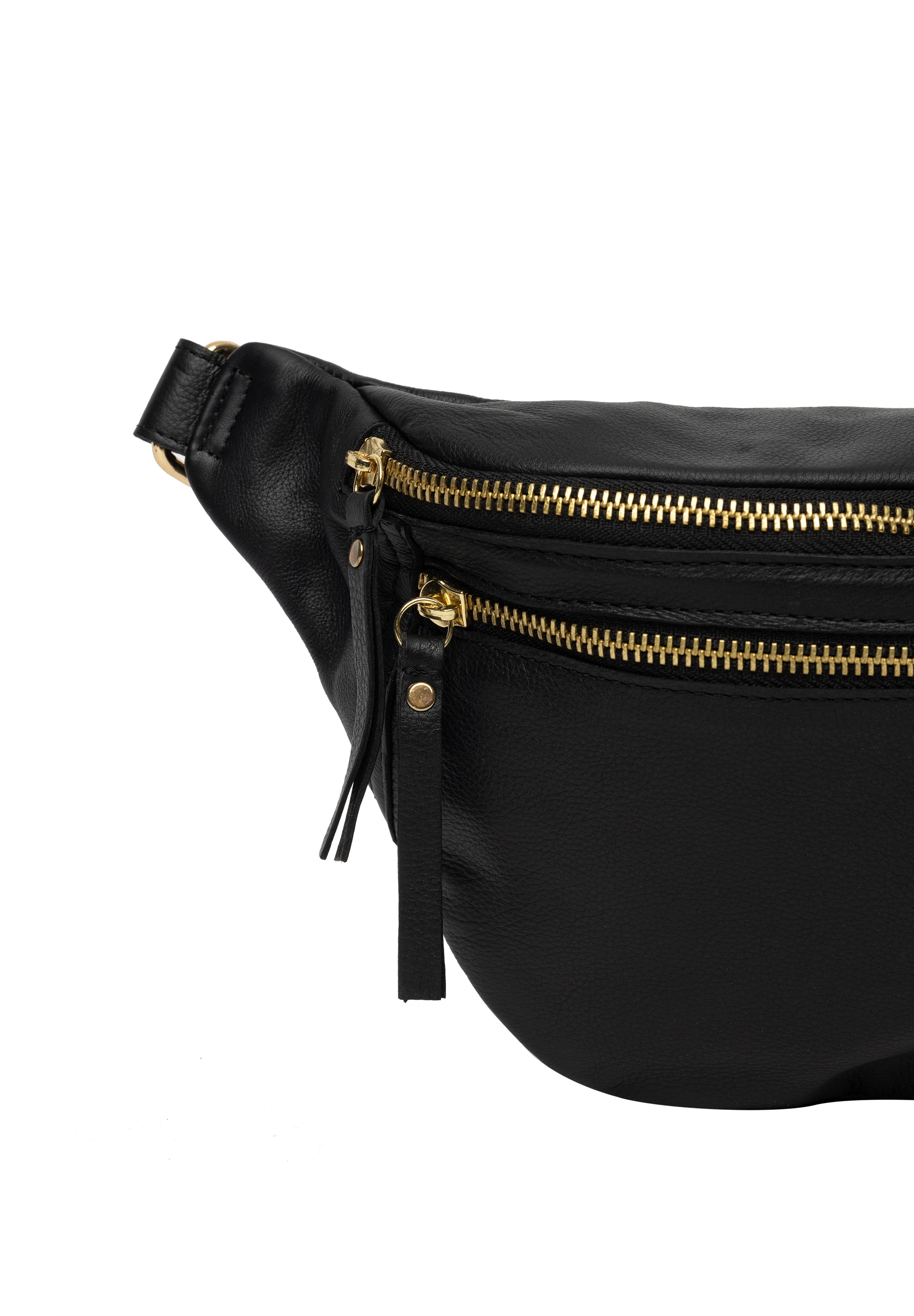 Bumbag | Medium | Sort/Gull | Justrebar reim | Faust