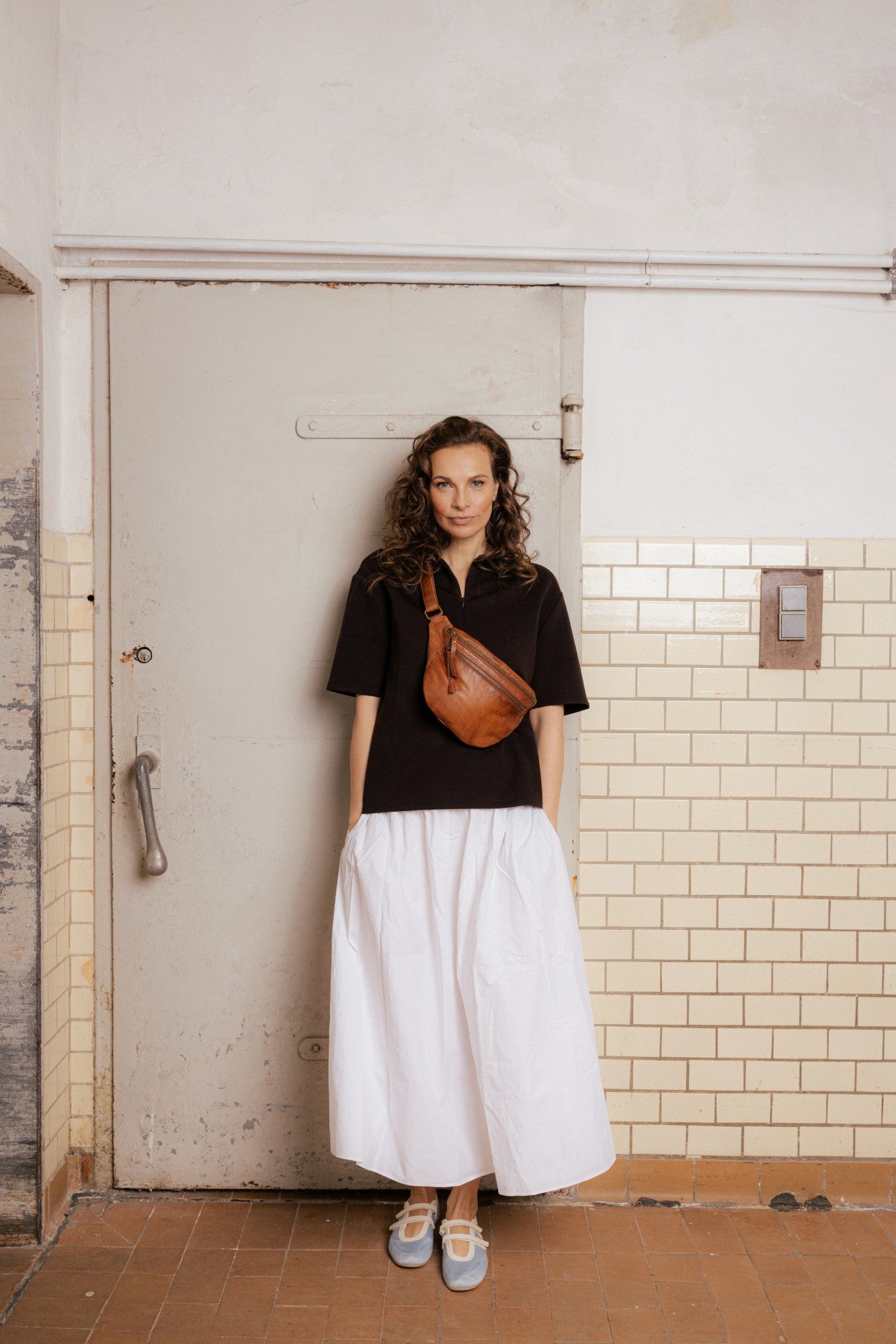 Faust Urban Bumbag / Rumpetaske – Walnut, Justerbar reim