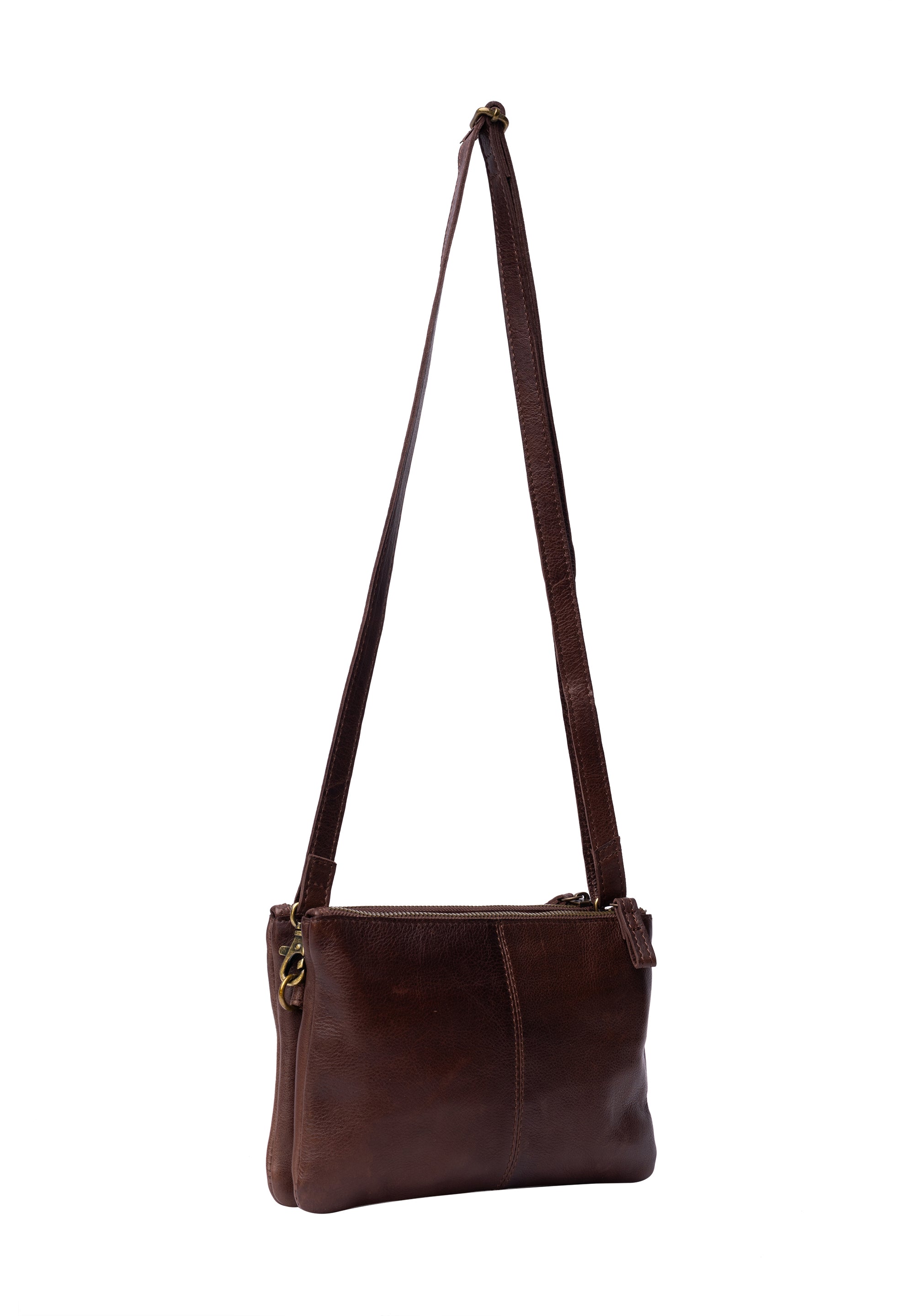 Skinnveske | Avtagbar langreim | Woodsmoke | Liten | Oslo Urban