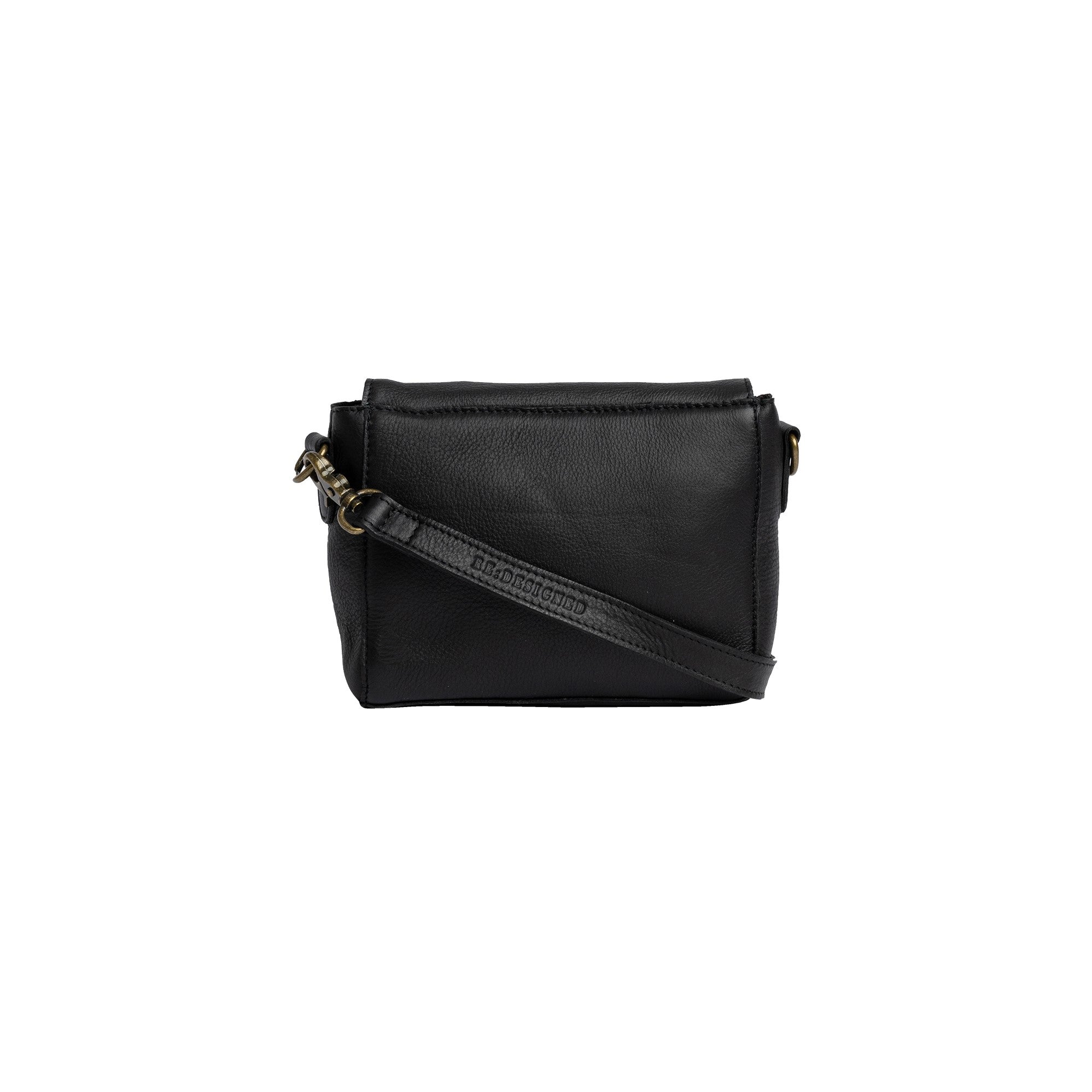 Veske | Avtagbar langreim | Sort | Liten | Skinn | Catja Small