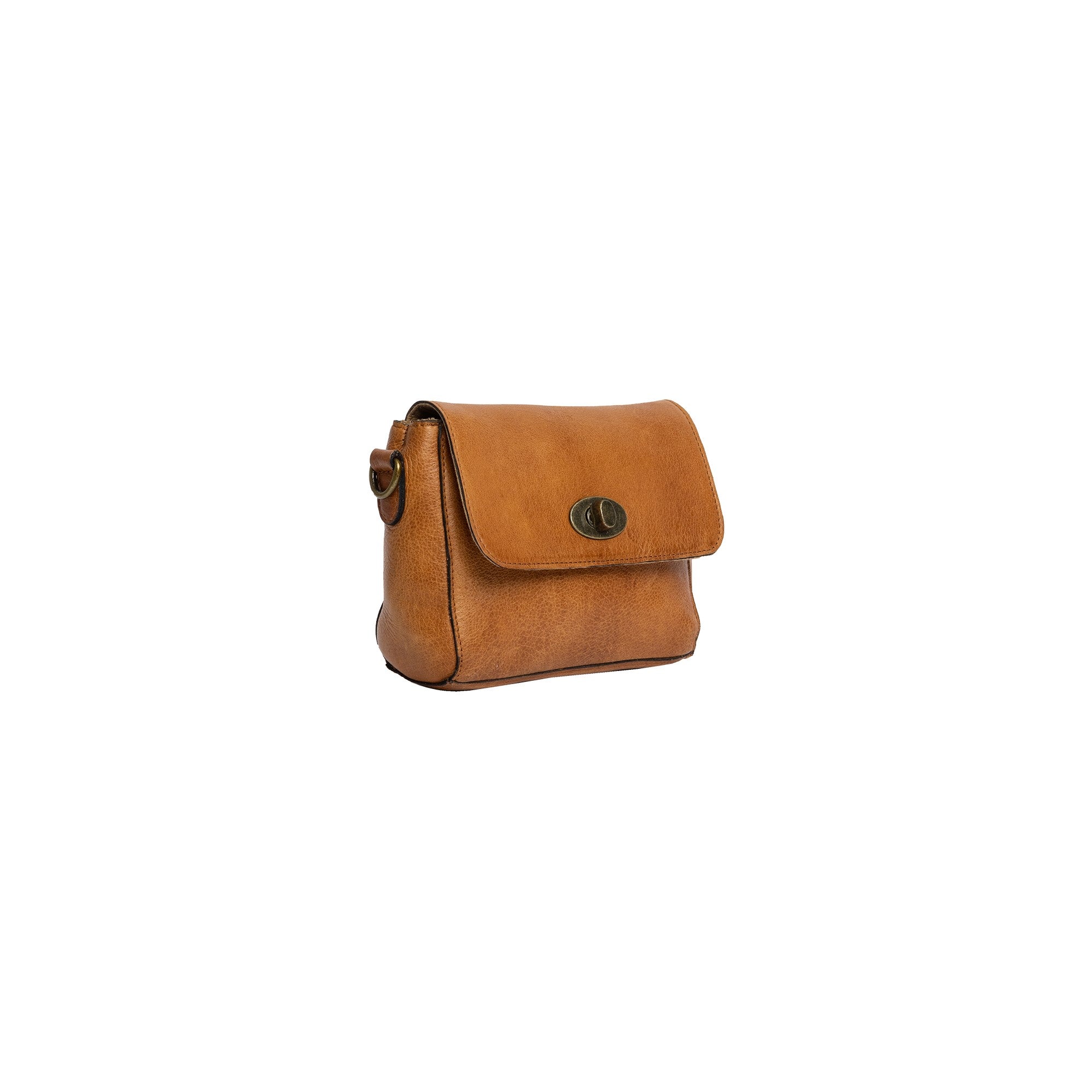Veske | Avtagbar langreim | Burned Tan | Liten | Skinn | Catja Small