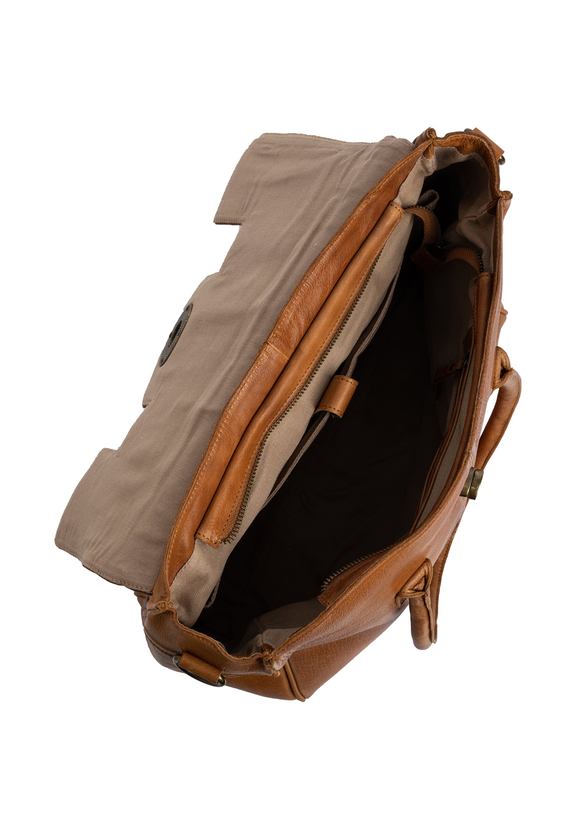 Pc veske Dame | Stor skinnveske | Burned Tan | Avtagbar Langreim | Cate Big