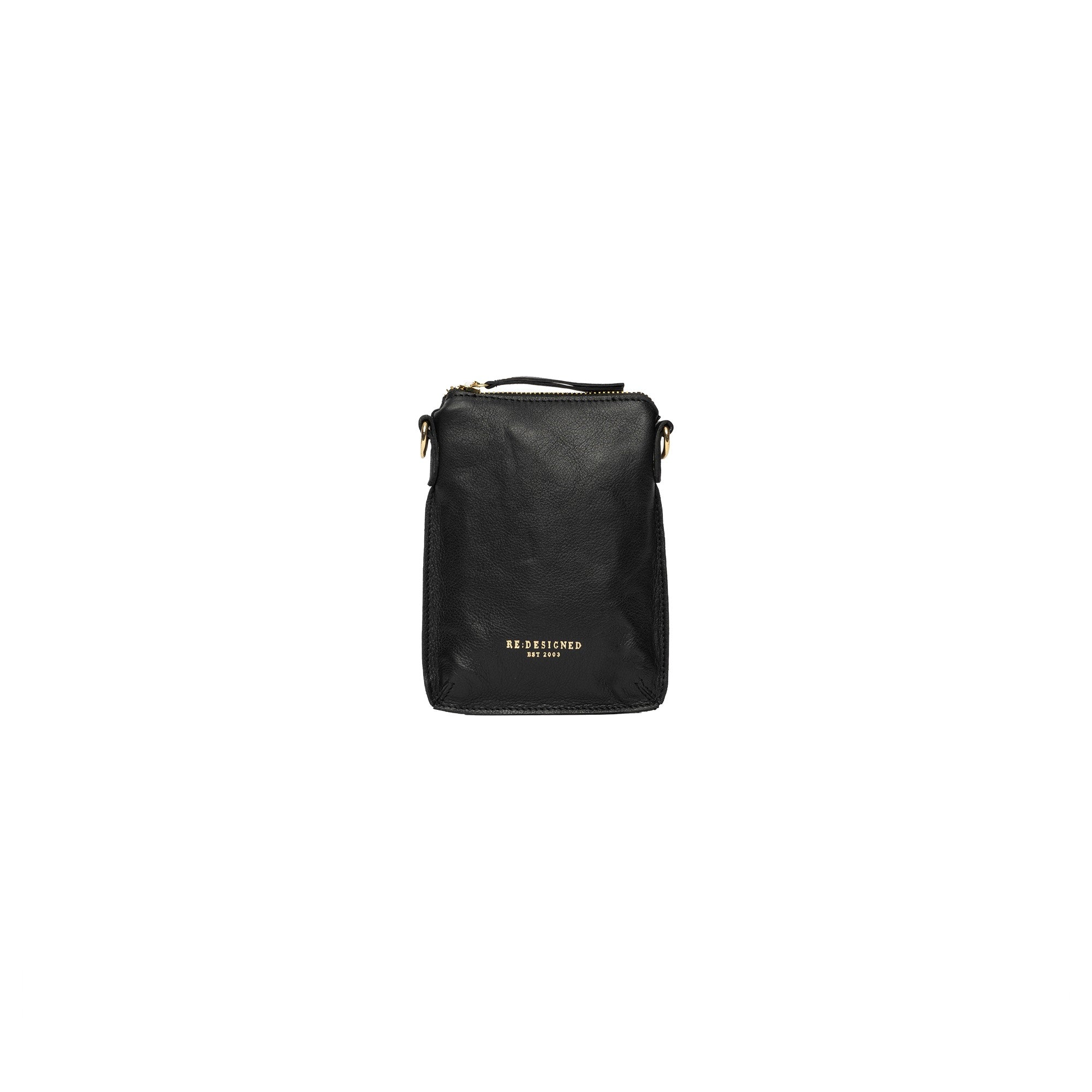 Fillis Mini Bag, mobilveske fra Re:Designed By Dixie i fargen Sort, vist fra fronten
