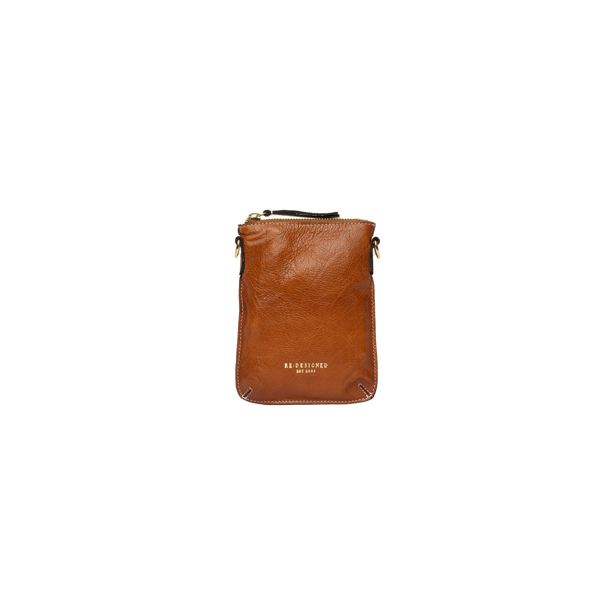 Fillis Mini Bag, mobilveske fra Re:Designed By Dixie i fargen Burned Tan, vist fra fronten