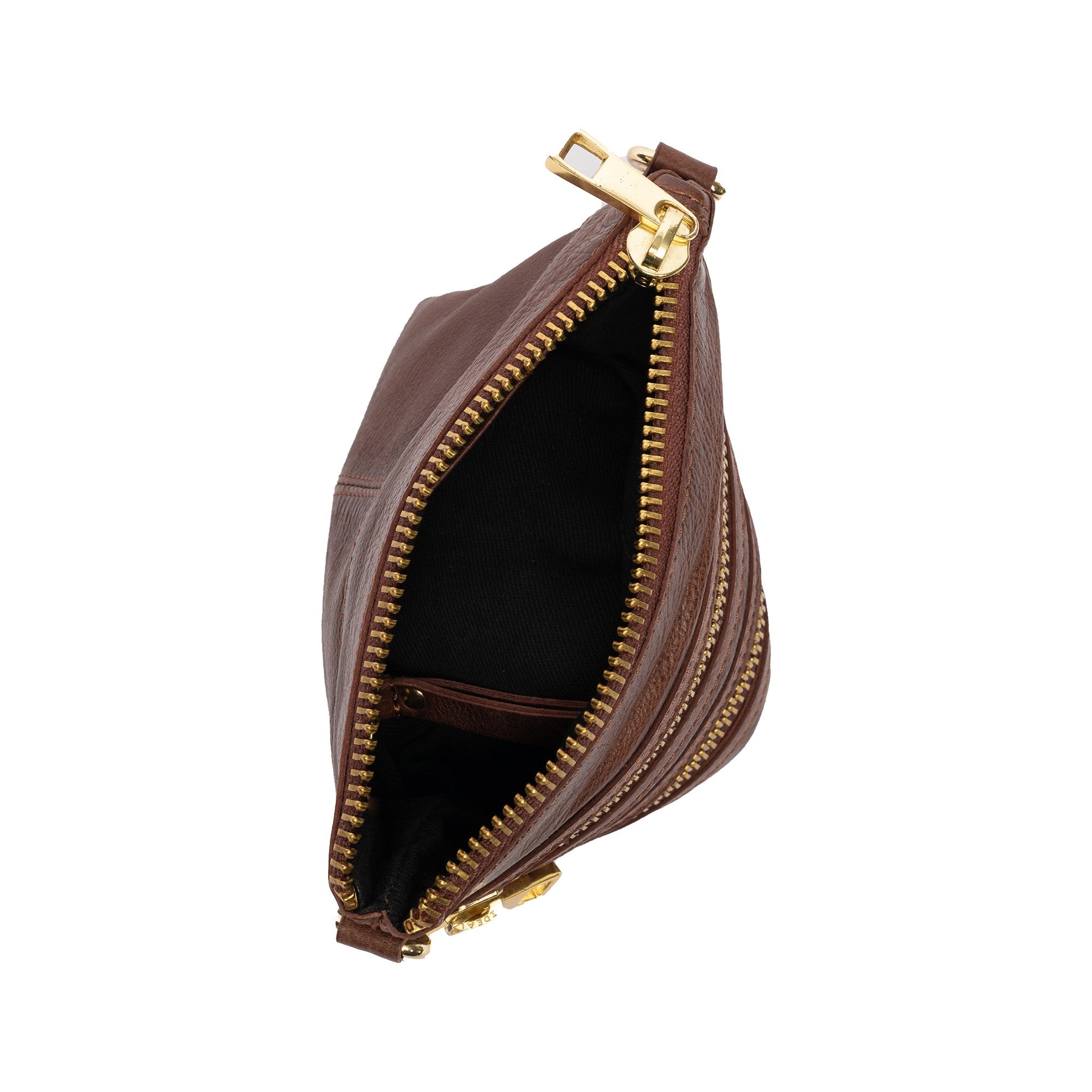 Crossover Veske | Skinn | Liten | Cappuccino | Regulerbar Skulderstropp | Vintage | Emilia Small