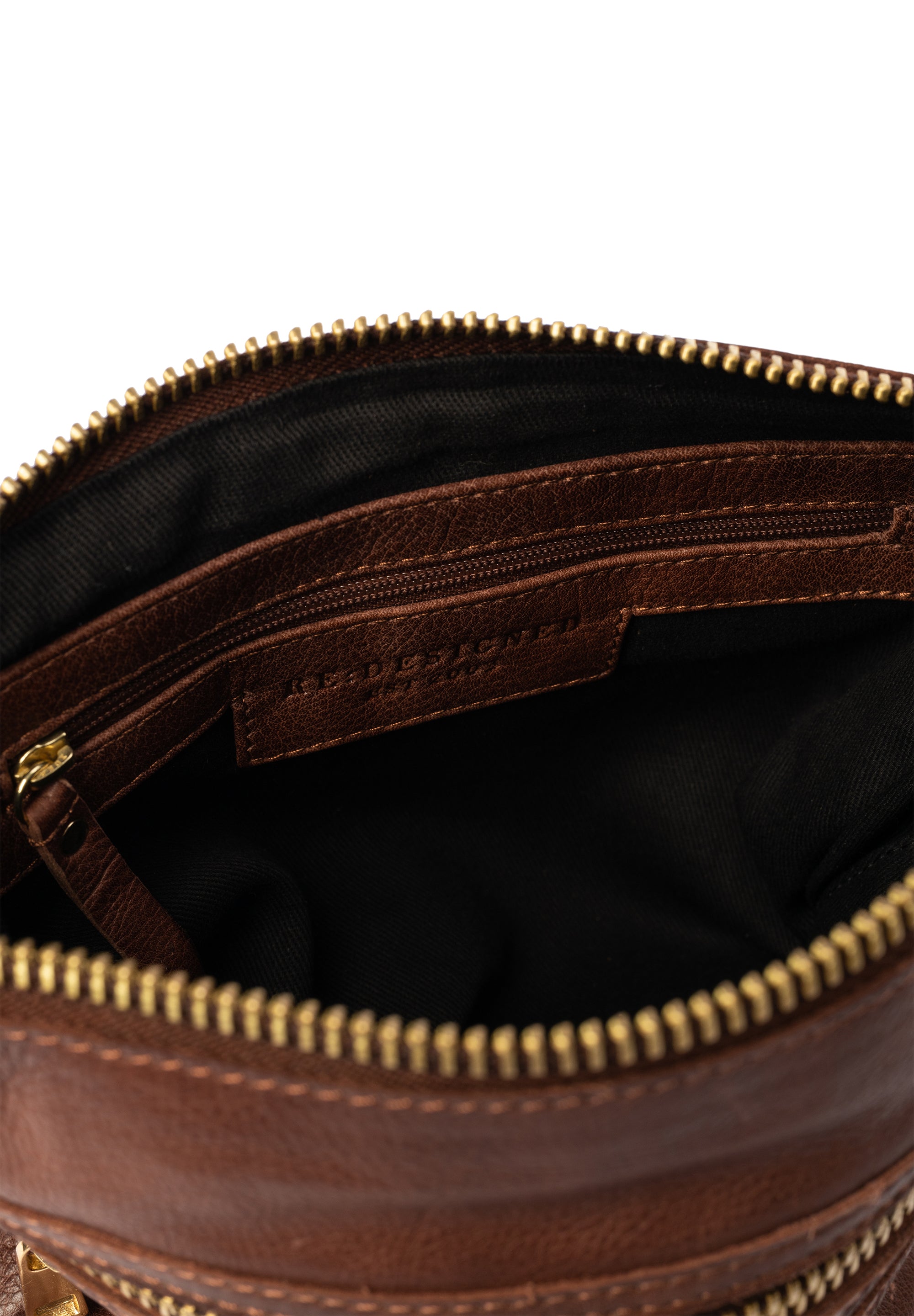 Crossover Veske | Skinn | Medium | Cappuccino | Regulerbar Skulderstropp | Vintage |Emilia Big
