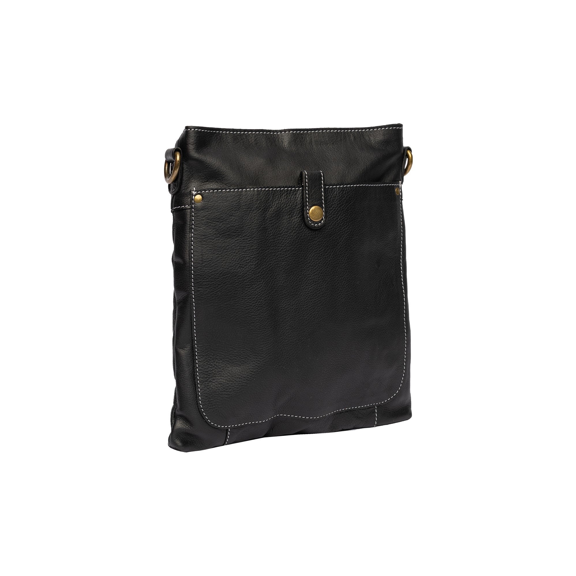 Easton Small, liten skinnveske fra Re:Designed By Dixie i fargen Sort, vist skrått fra siden
