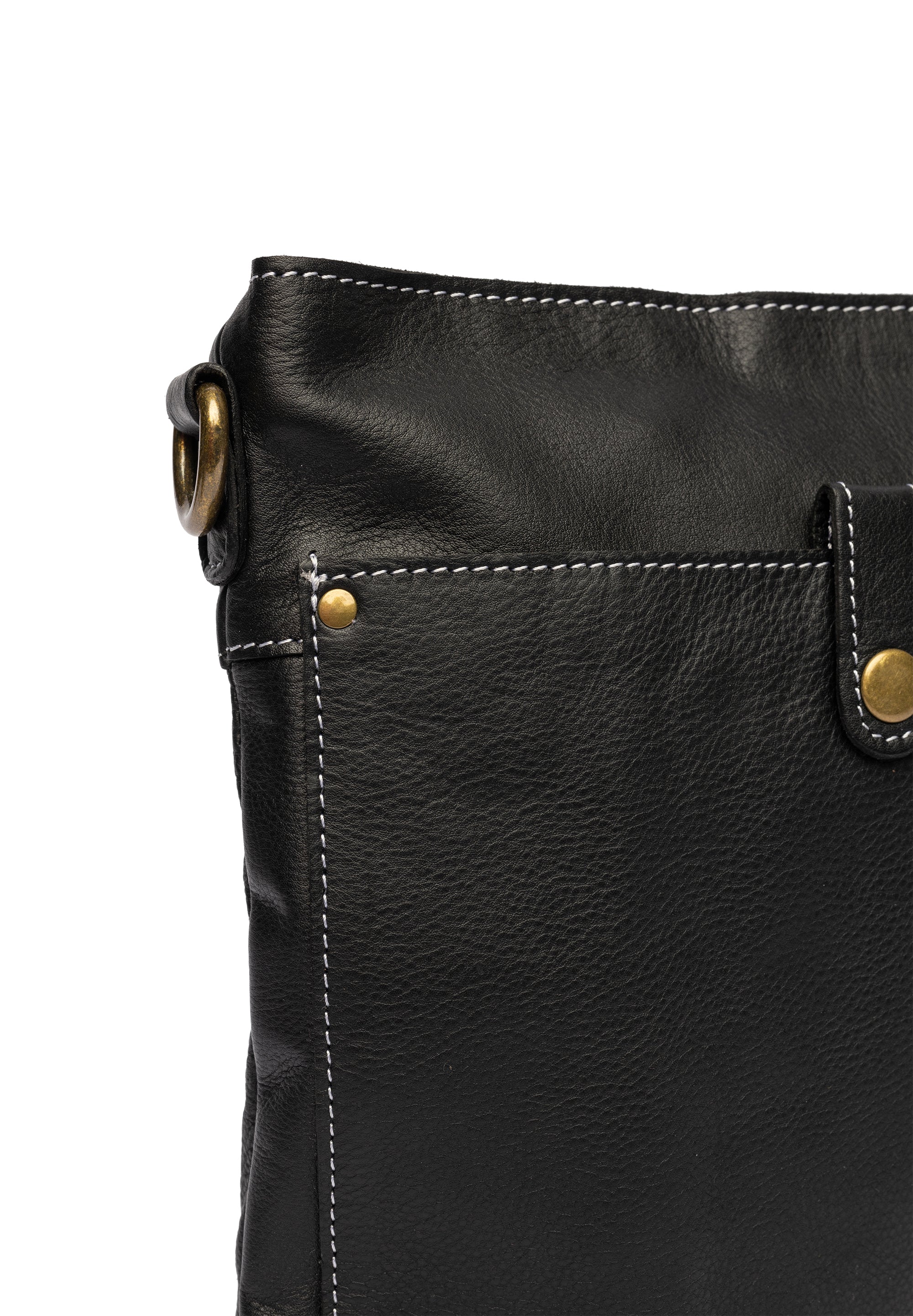 Easton Small, liten skinnveske fra Re:Designed By Dixie i fargen Sort, nærbilde