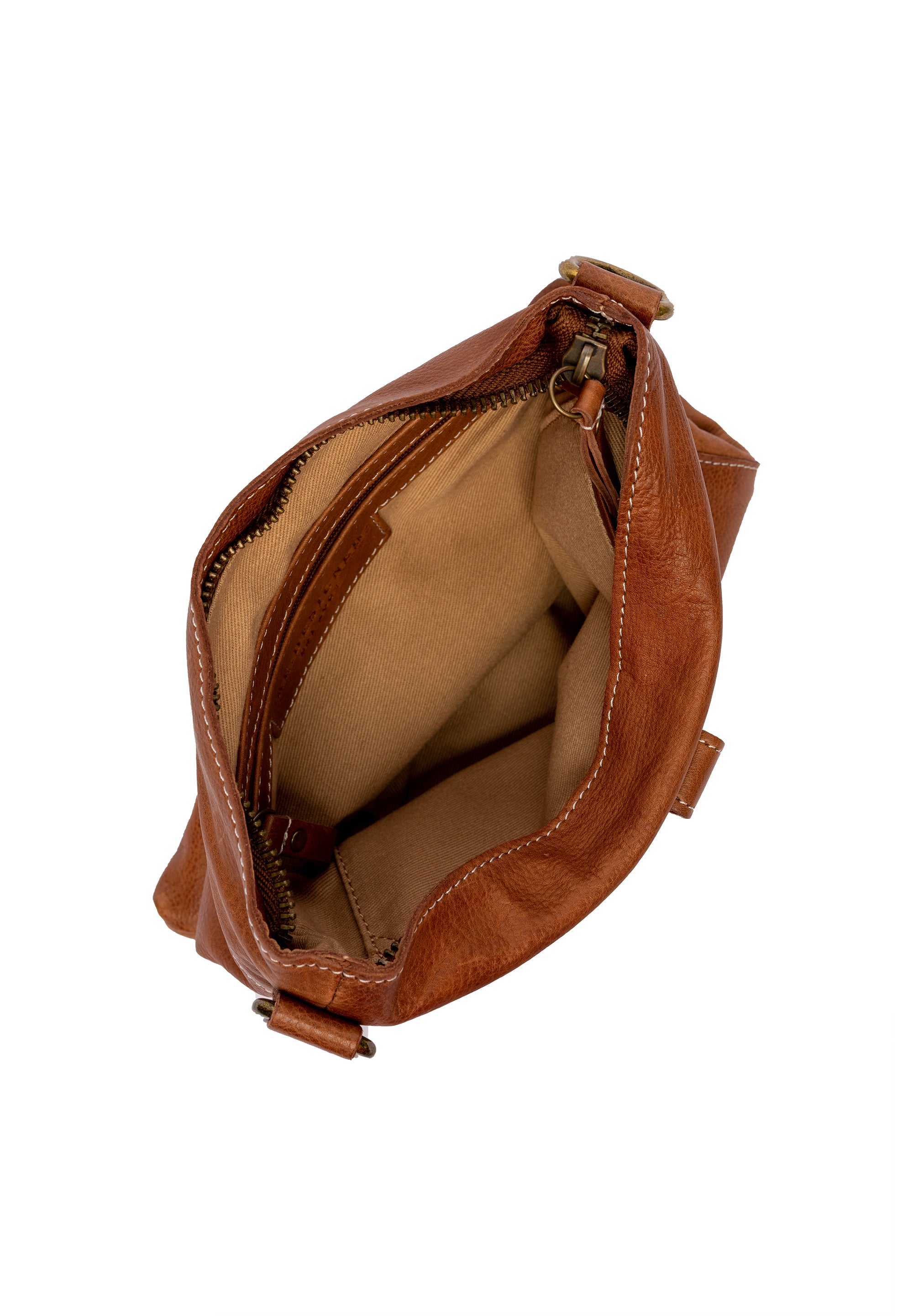Crossover Skinnveske | Vintage | Liten | Walnut | Justerbar Langreim | Easton Small