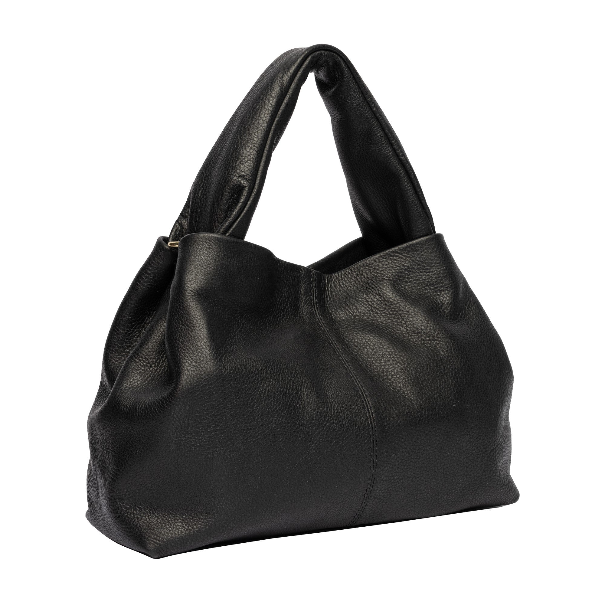 Håndveske | Mykt Skinn | Avtagbar Langreim | Sort | Medium | Esther Small
