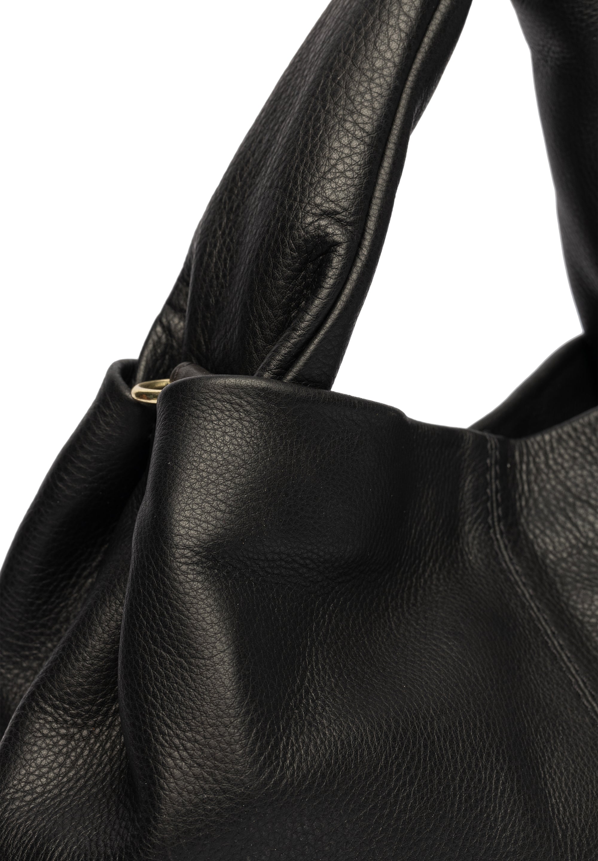Håndveske | Mykt Skinn | Avtagbar Langreim | Sort | Medium | Esther Small