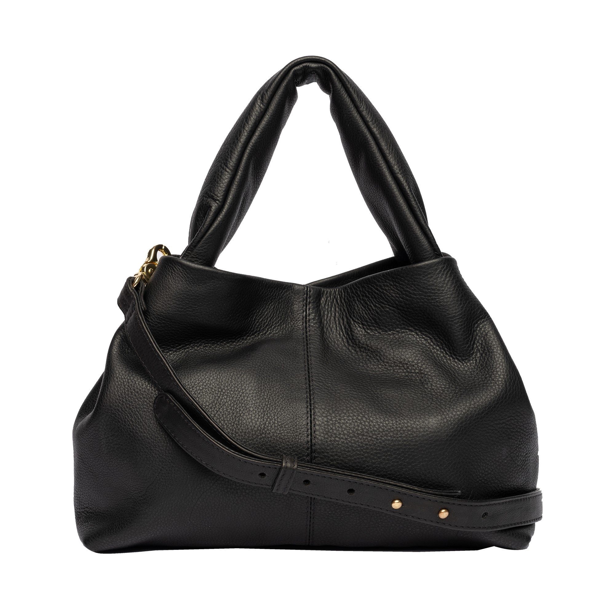 Håndveske | Mykt Skinn | Avtagbar Langreim | Sort | Medium | Esther Small