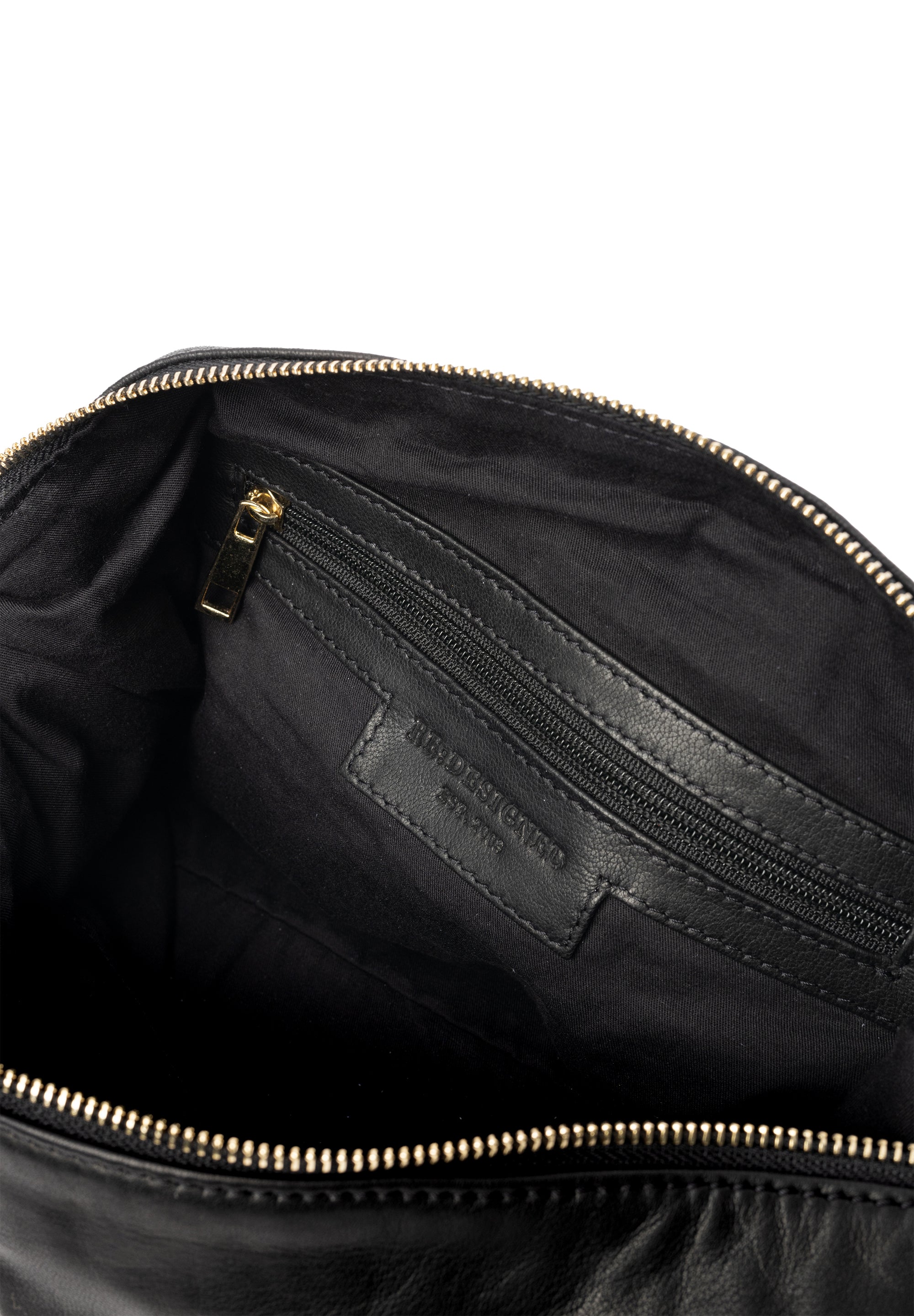 Skinnveske | Avtagbar skulderstropp | Sort | Stor | Mykt Skinn | Guxi Big