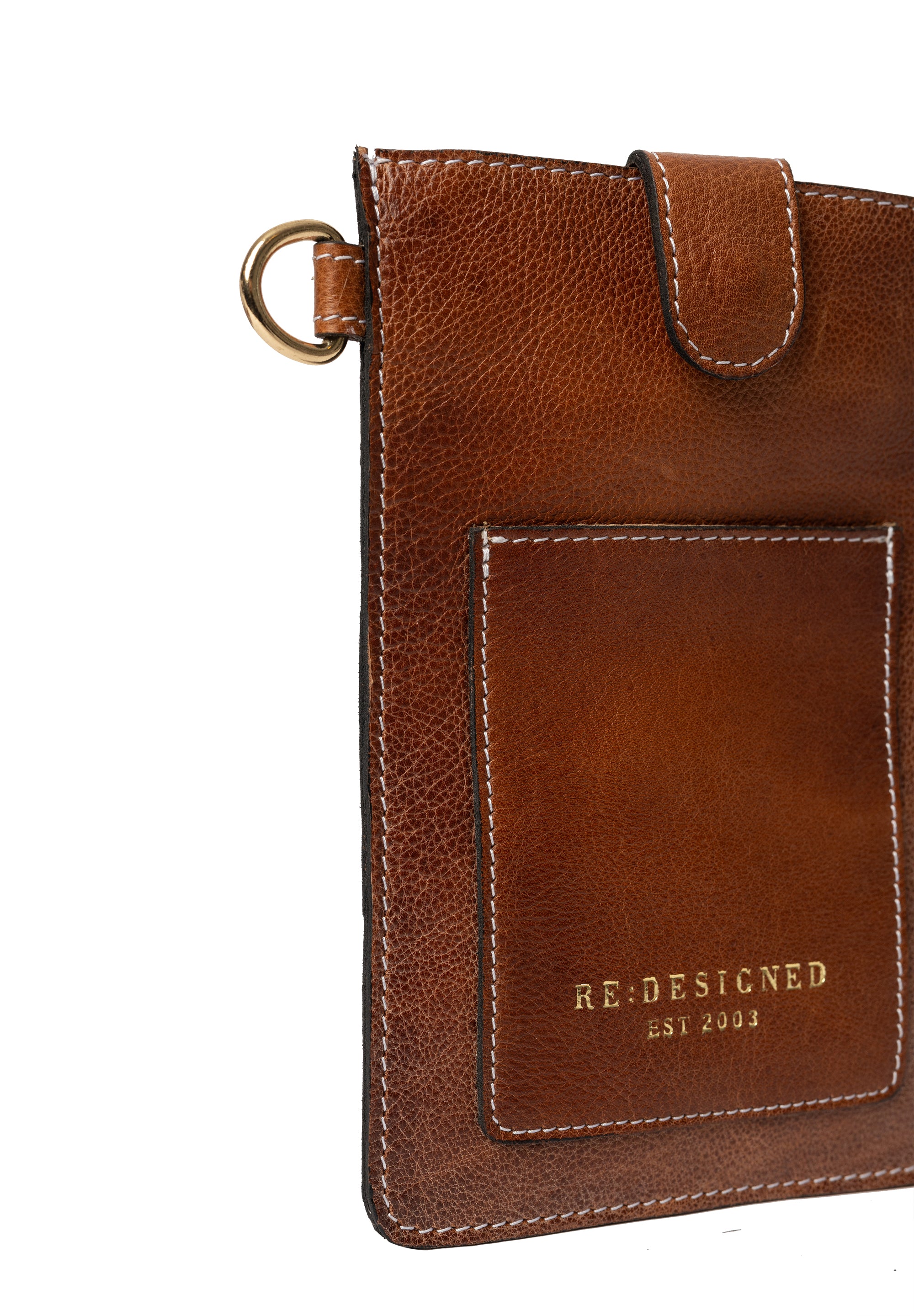 Freja Bag fra Re:designed By Dixie i fargen Walnut, nærbilde