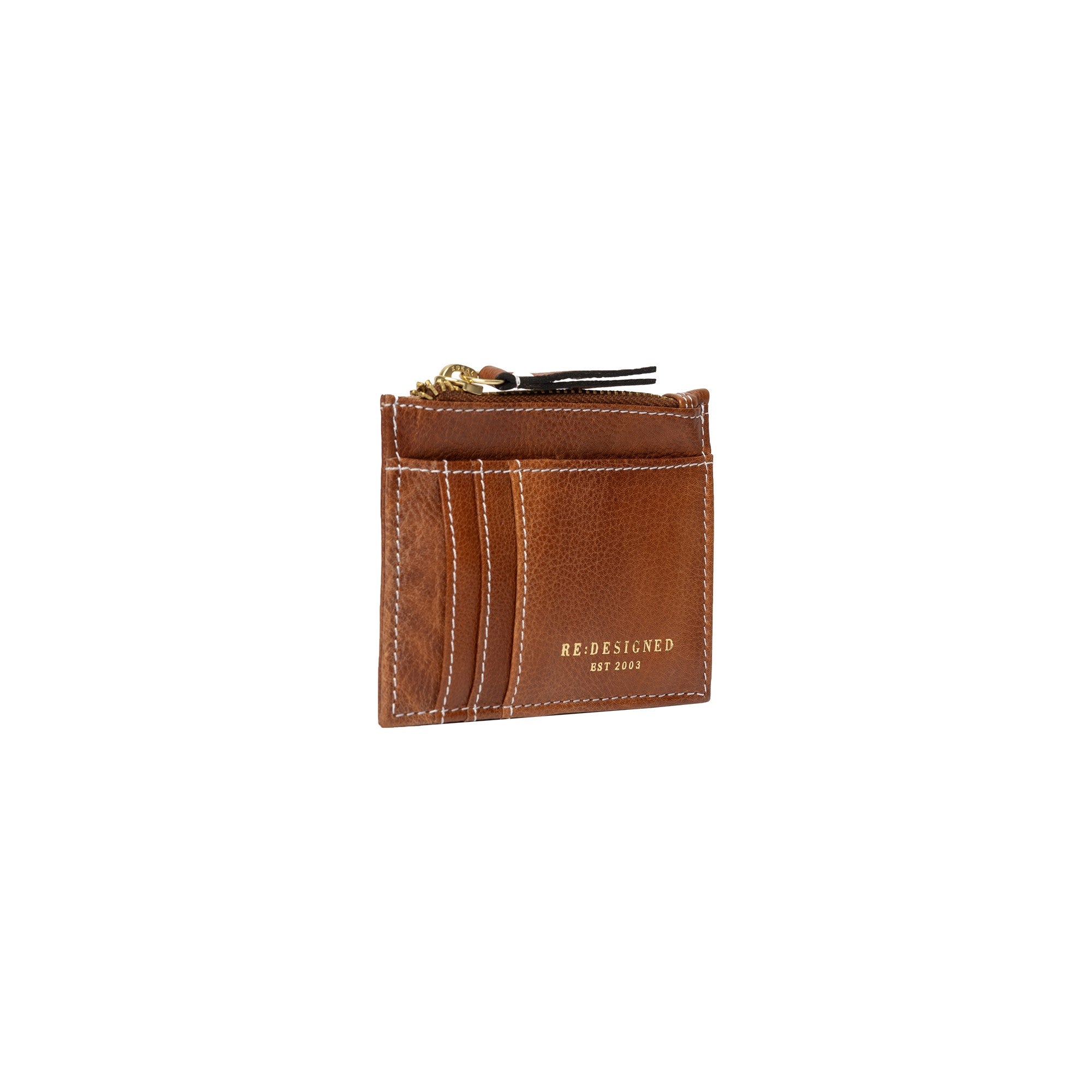 Filippa Wallet fra Re:Designed By Dixie i fargen Walnut, vist skrått fra siden