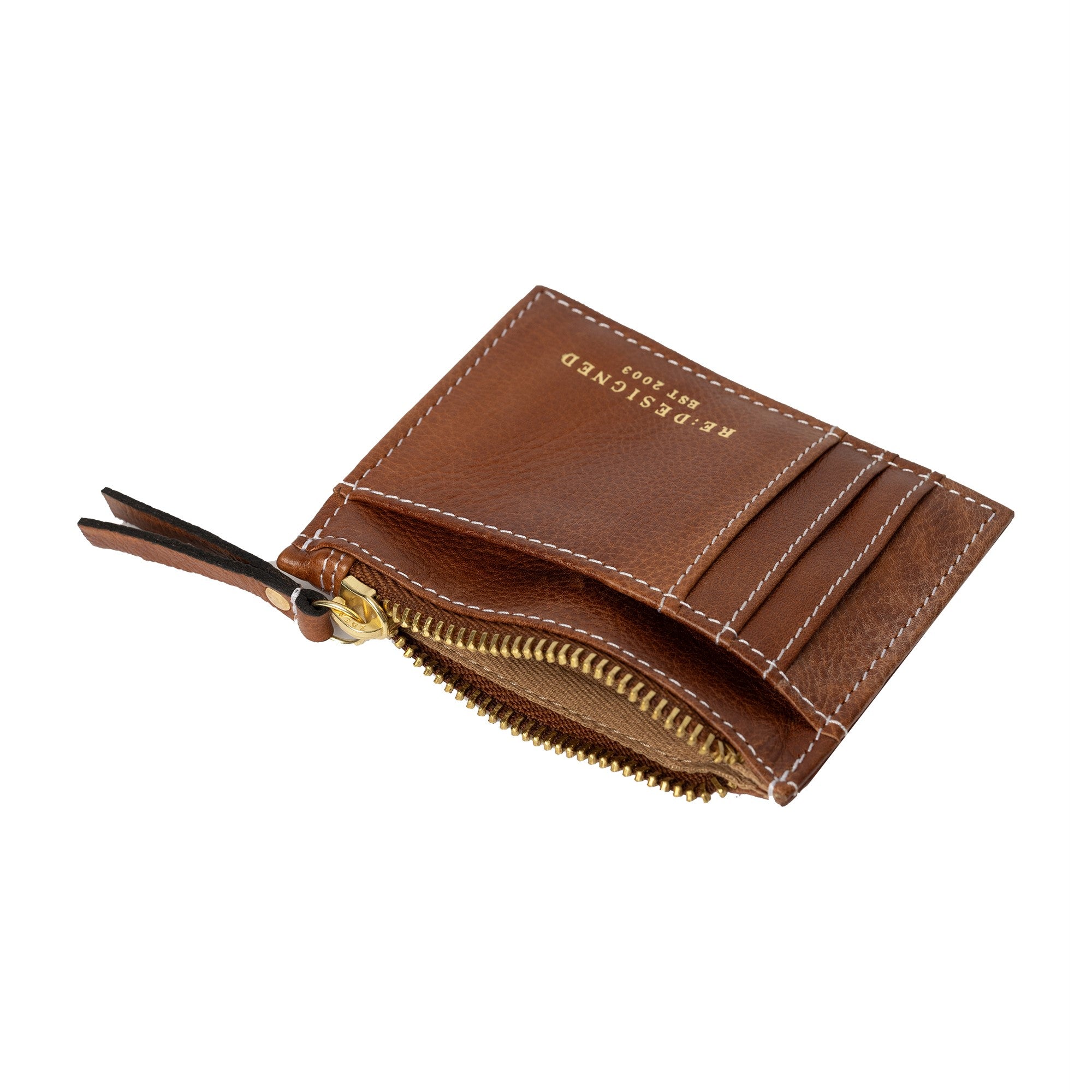 Filippa Wallet fra Re:Designed By Dixie i fargen Walnut, vist åpen