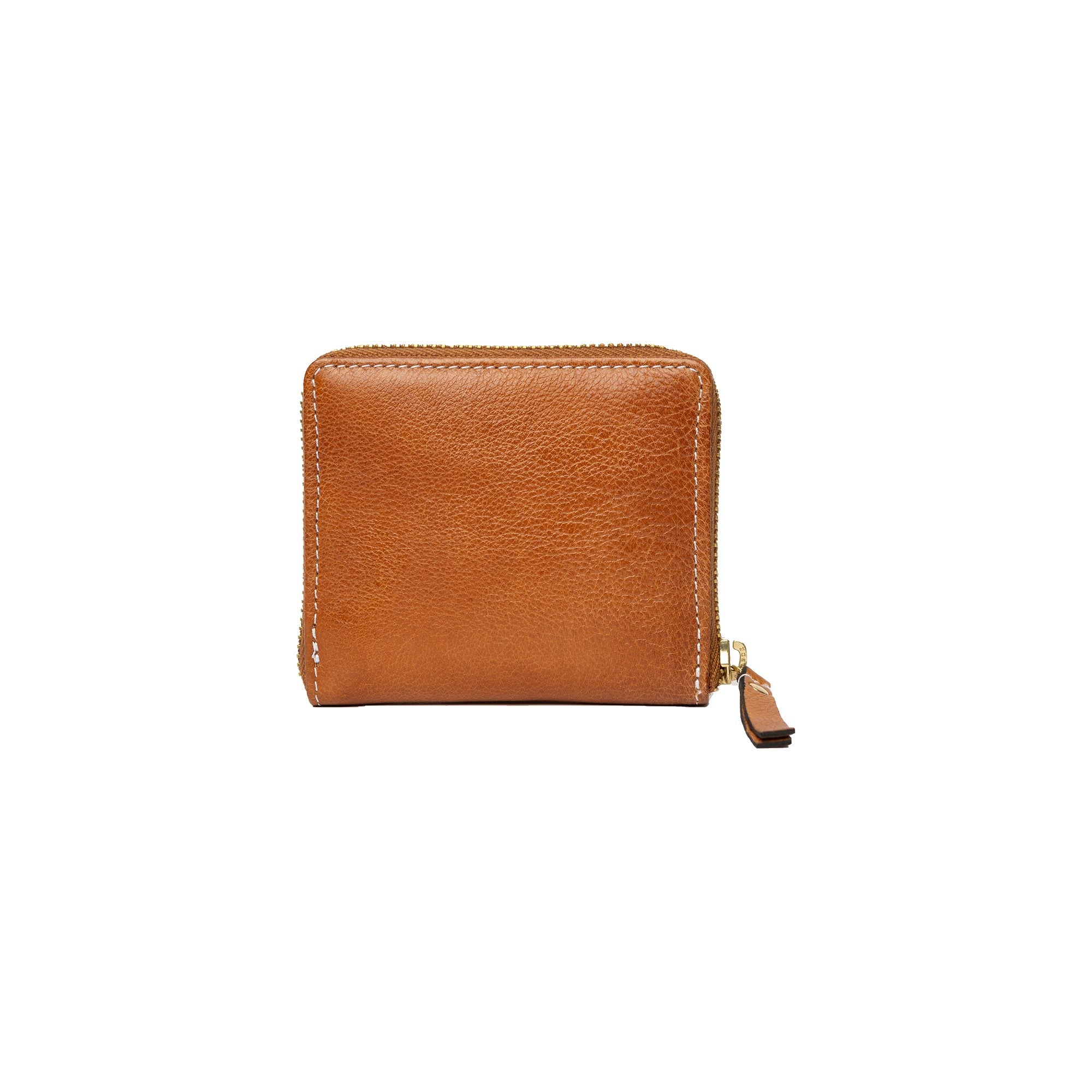 Fauna wallet, lommebok i skinn fra Re:Designed By Dixie i fargen Burned Tan, vist fra baksiden