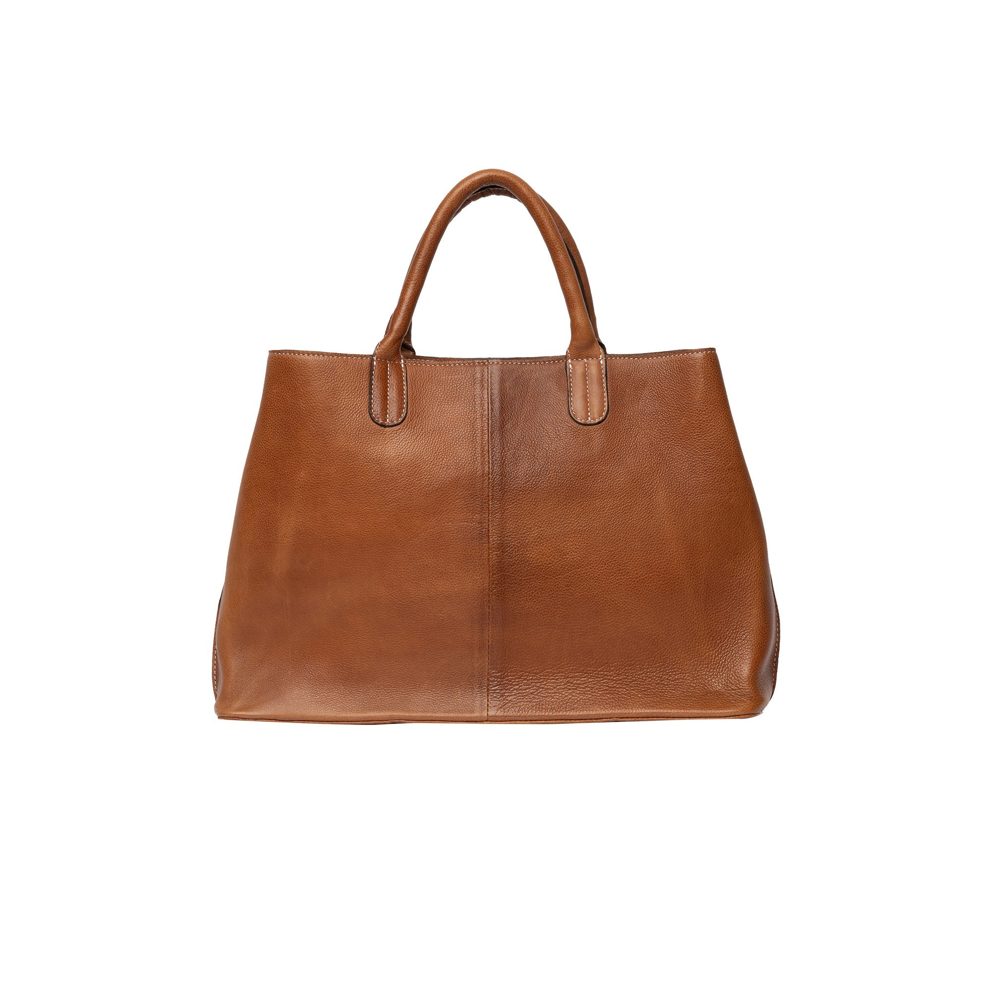 Fafali Bag, stor skinnveske fra Re:Designed By Dixie i fargen Walnut, vist fra fronten
