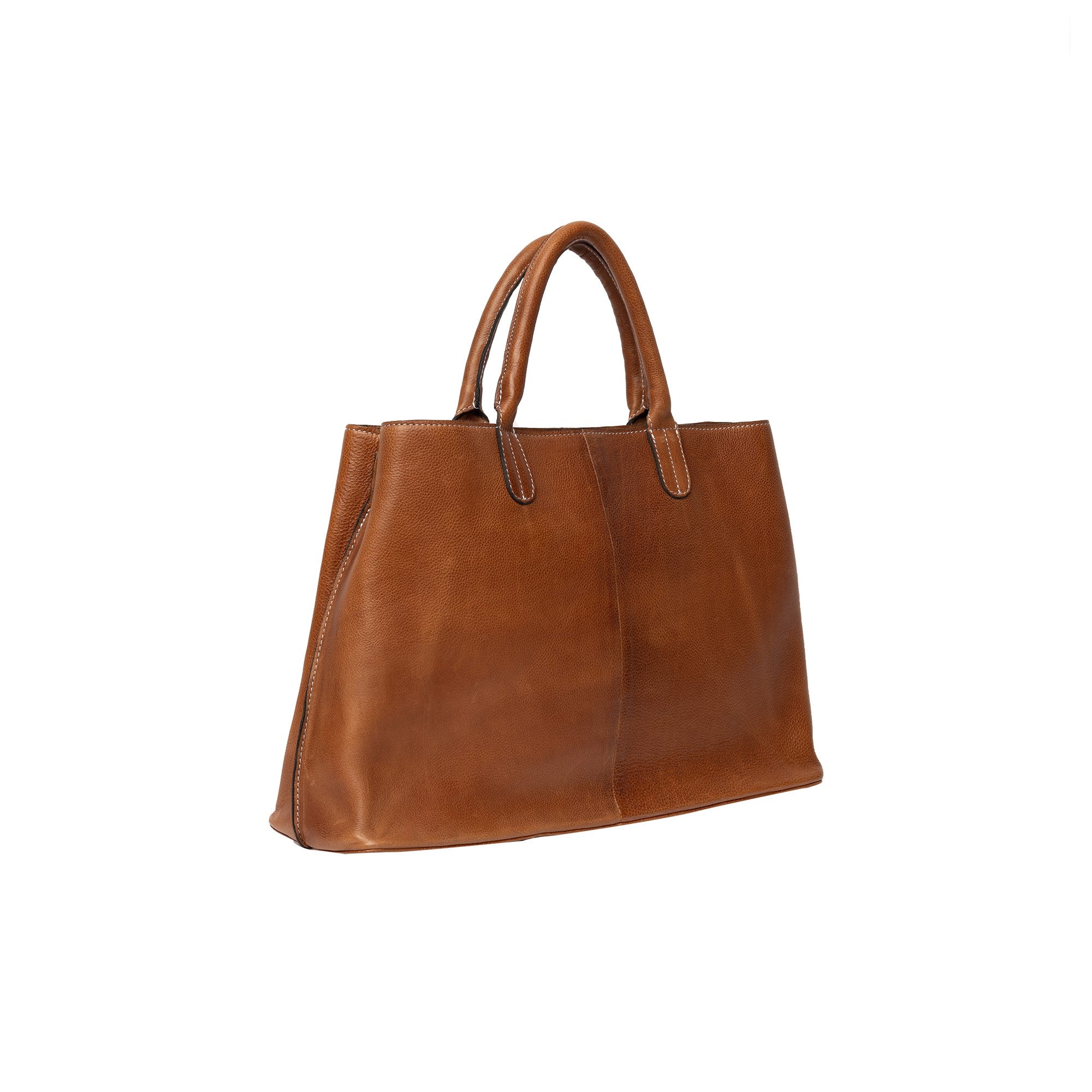 Fafali Bag, stor skinnveske fra Re:Designed By Dixie i fargen Walnut, vist skrått fra siden