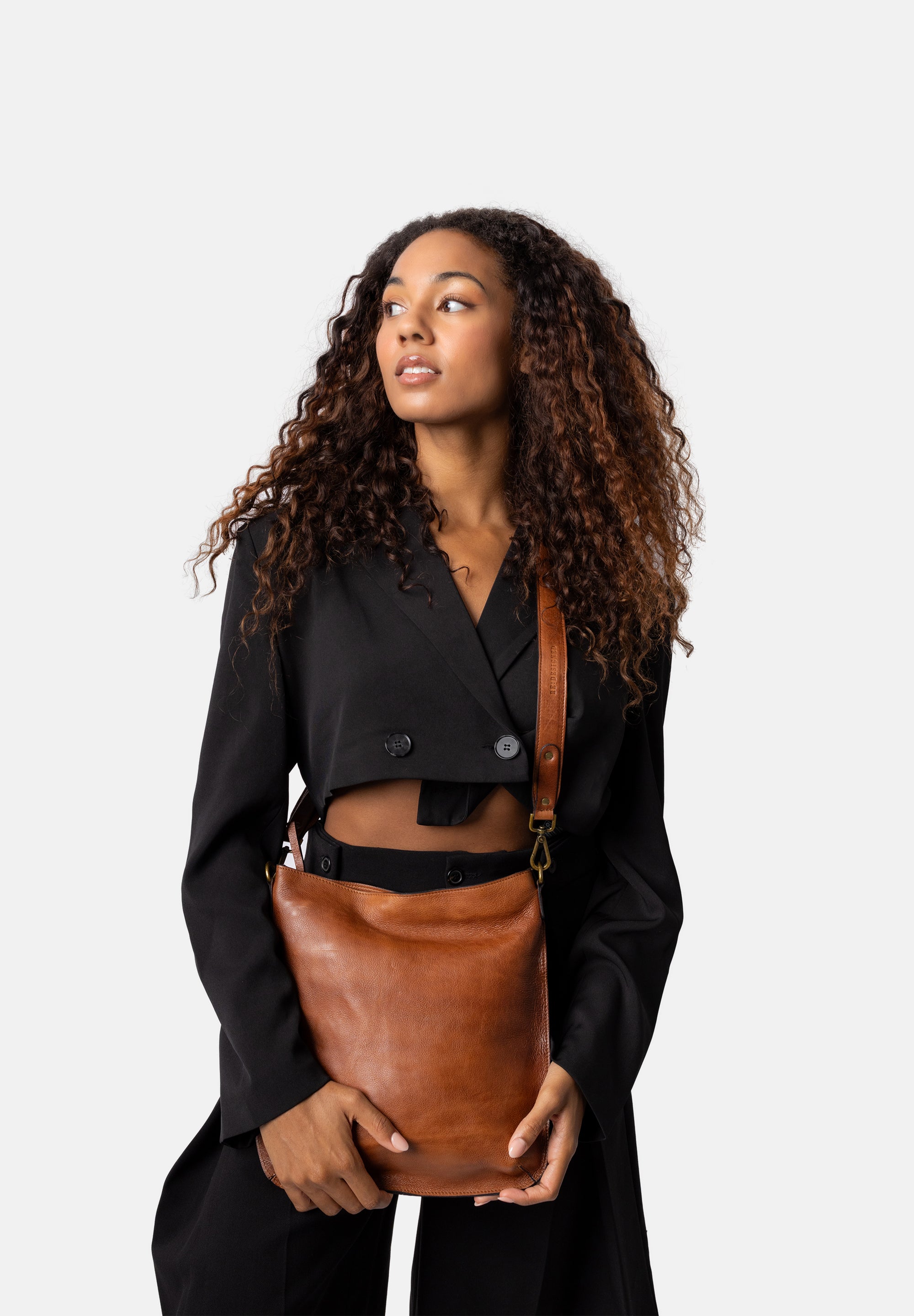 Crossbody | Skinnveske | Fillis Medium Walnut/Brass