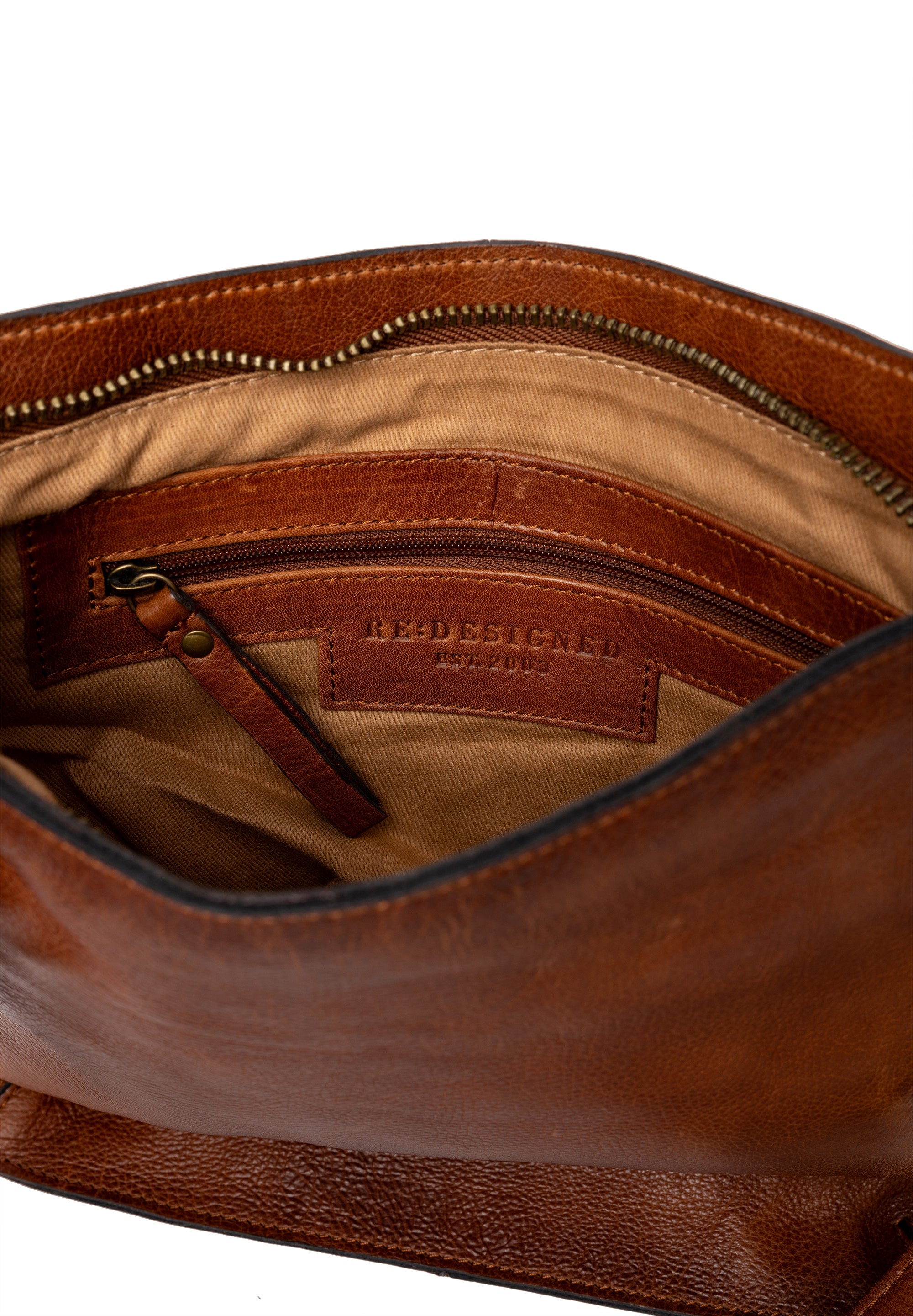 Crossbody | Skinnveske | Fillis Medium Walnut/Brass
