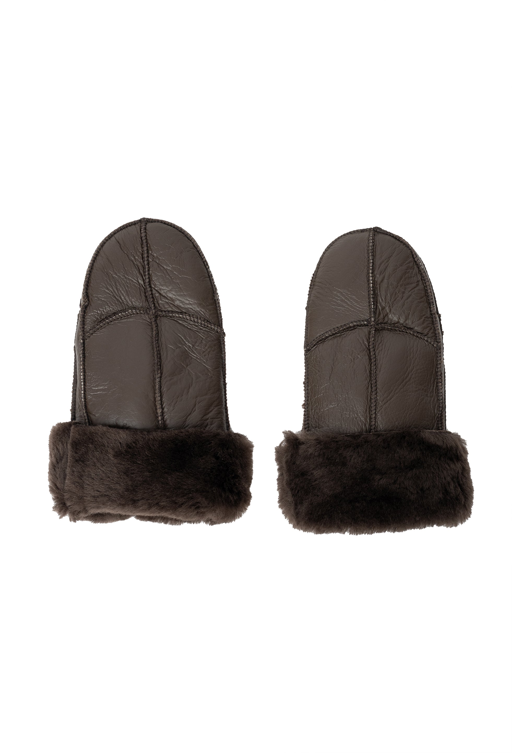 Skinnvotter | Mørkebrun | Small | Dame | 6193 Henny