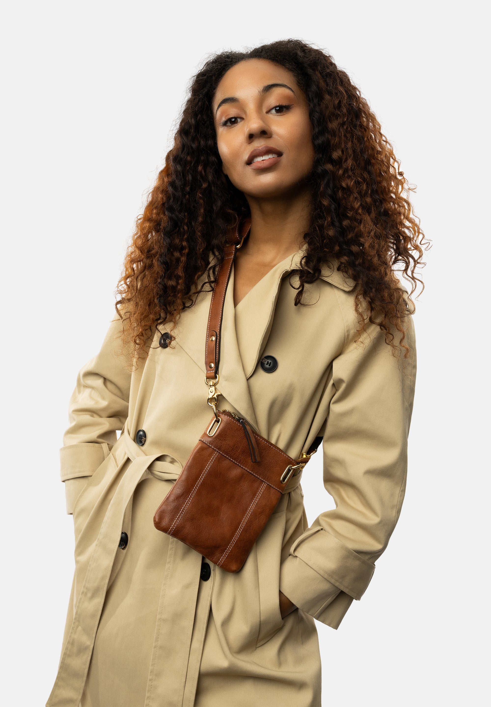 Skinnveske | Crossbody | Walnut | Homai Small