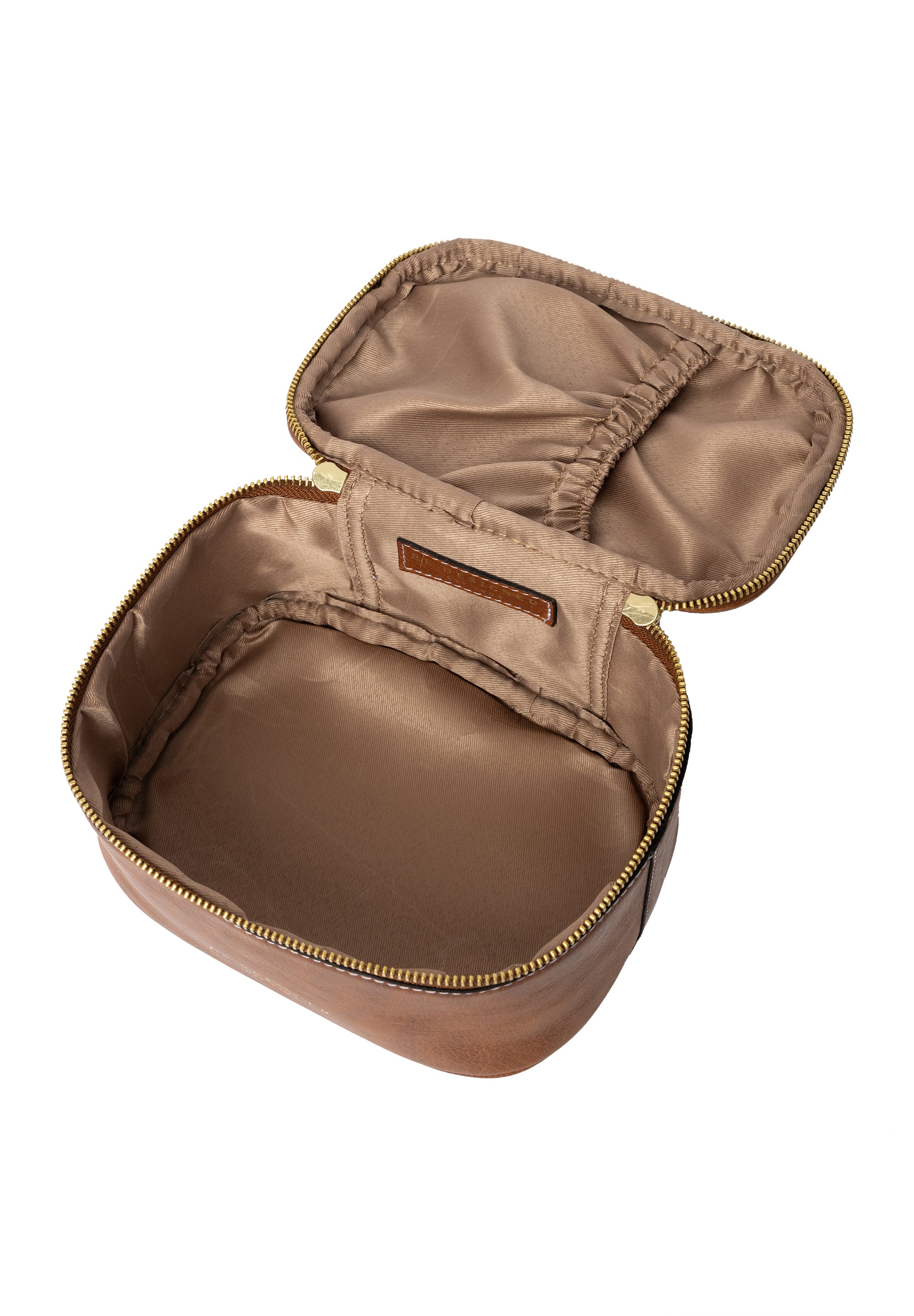 Toalettveske | Liten | Skinn | Walnut | Helga Small Toilet Bag