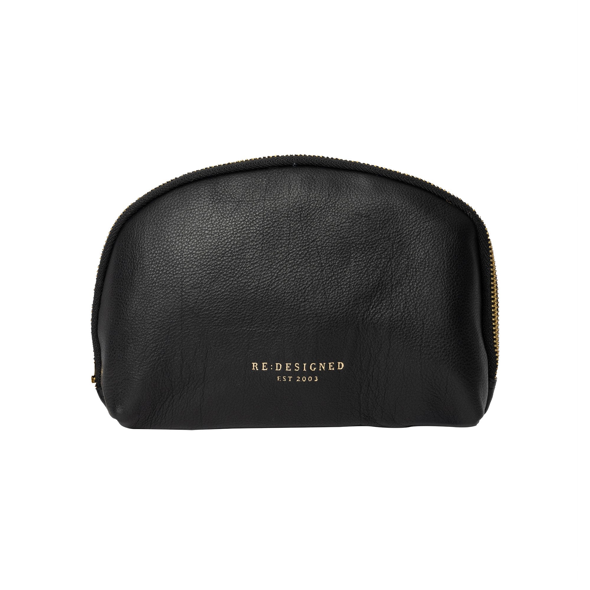 Sminkemappe | Skinn | Liten | Sort | Hoshi Clutch