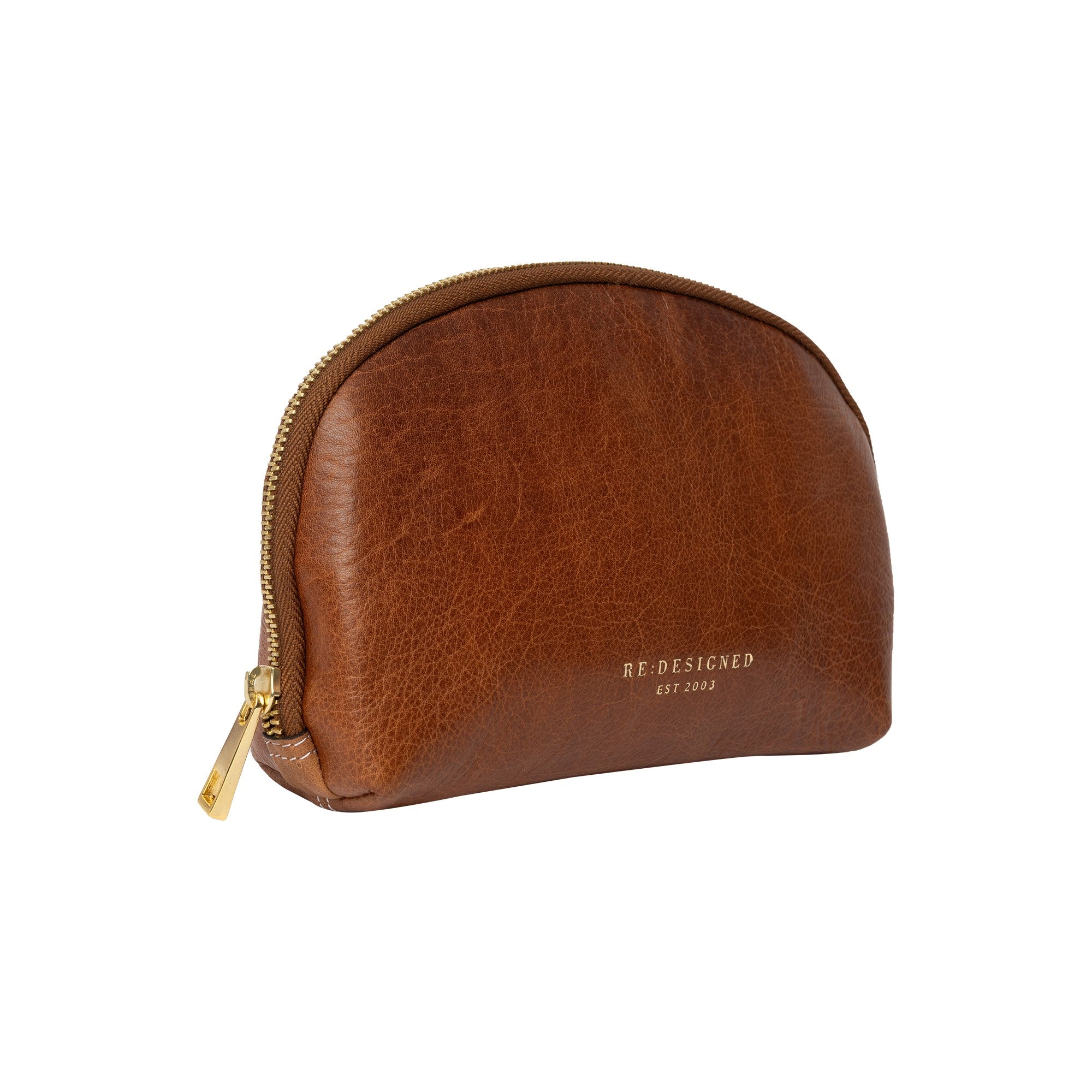 Sminkemappe | Skinn | Liten | Walnut | Hoshi Clutch