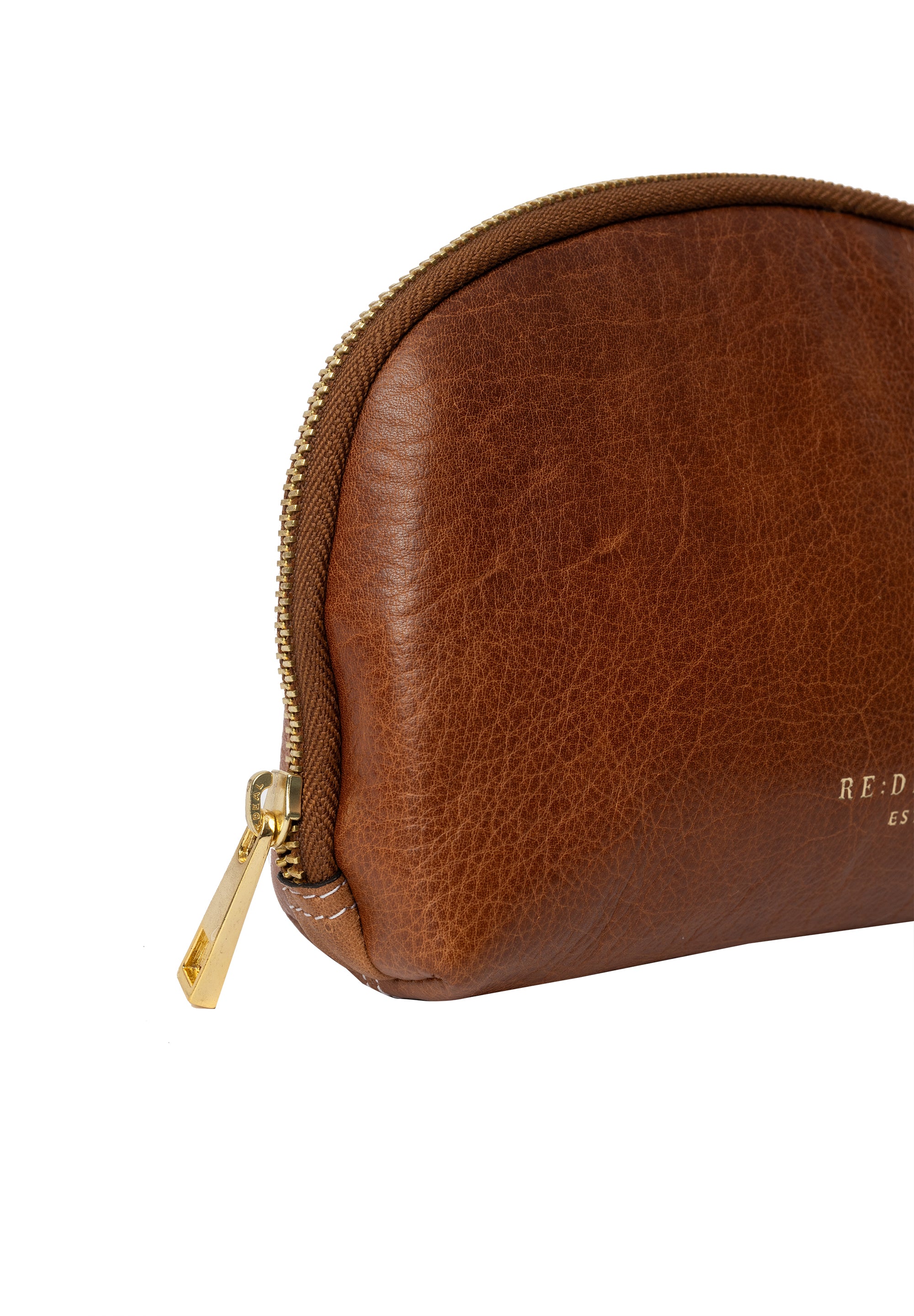 Sminkemappe | Skinn | Liten | Walnut | Hoshi Clutch