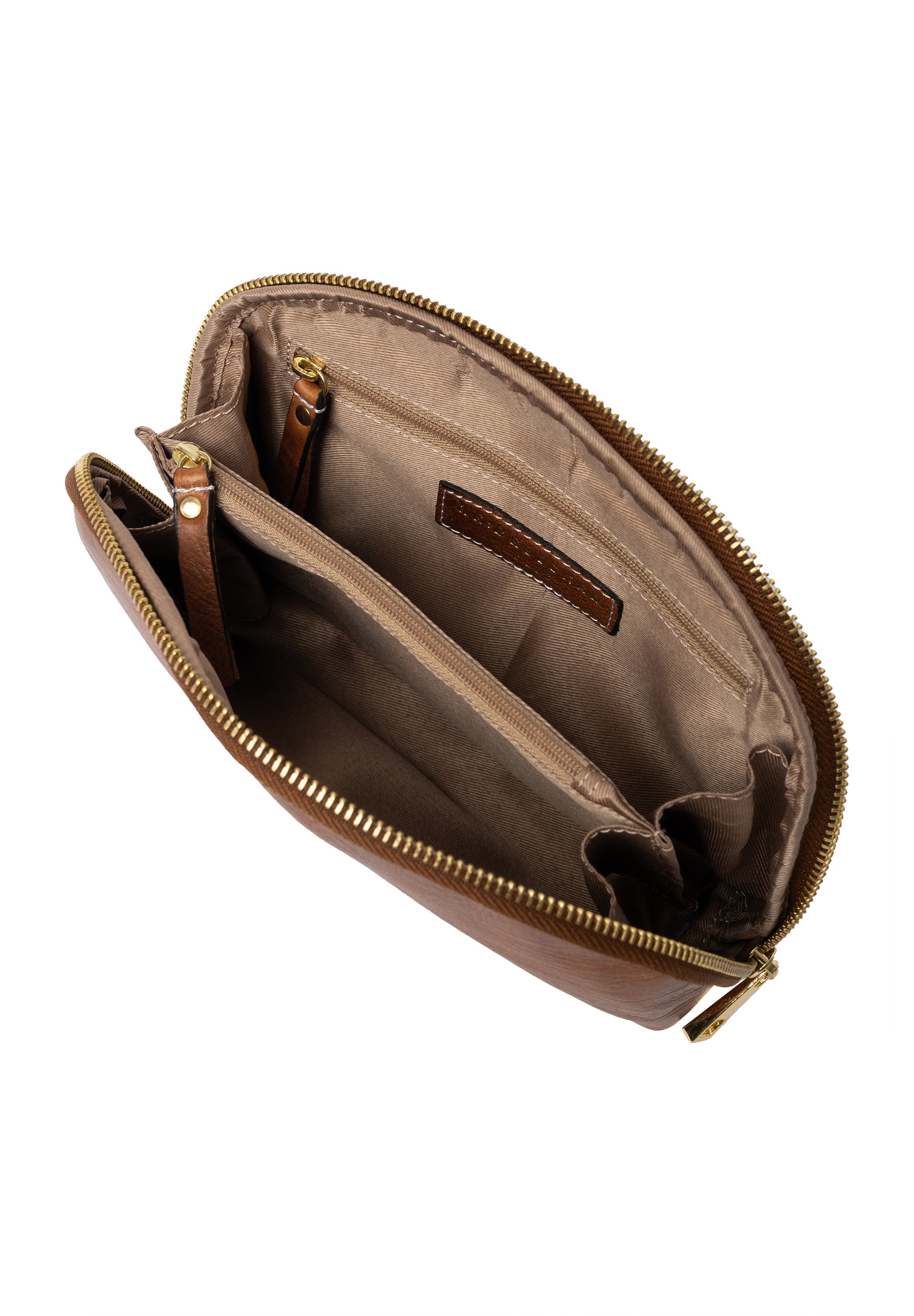 Sminkemappe | Skinn | Liten | Walnut | Hoshi Clutch