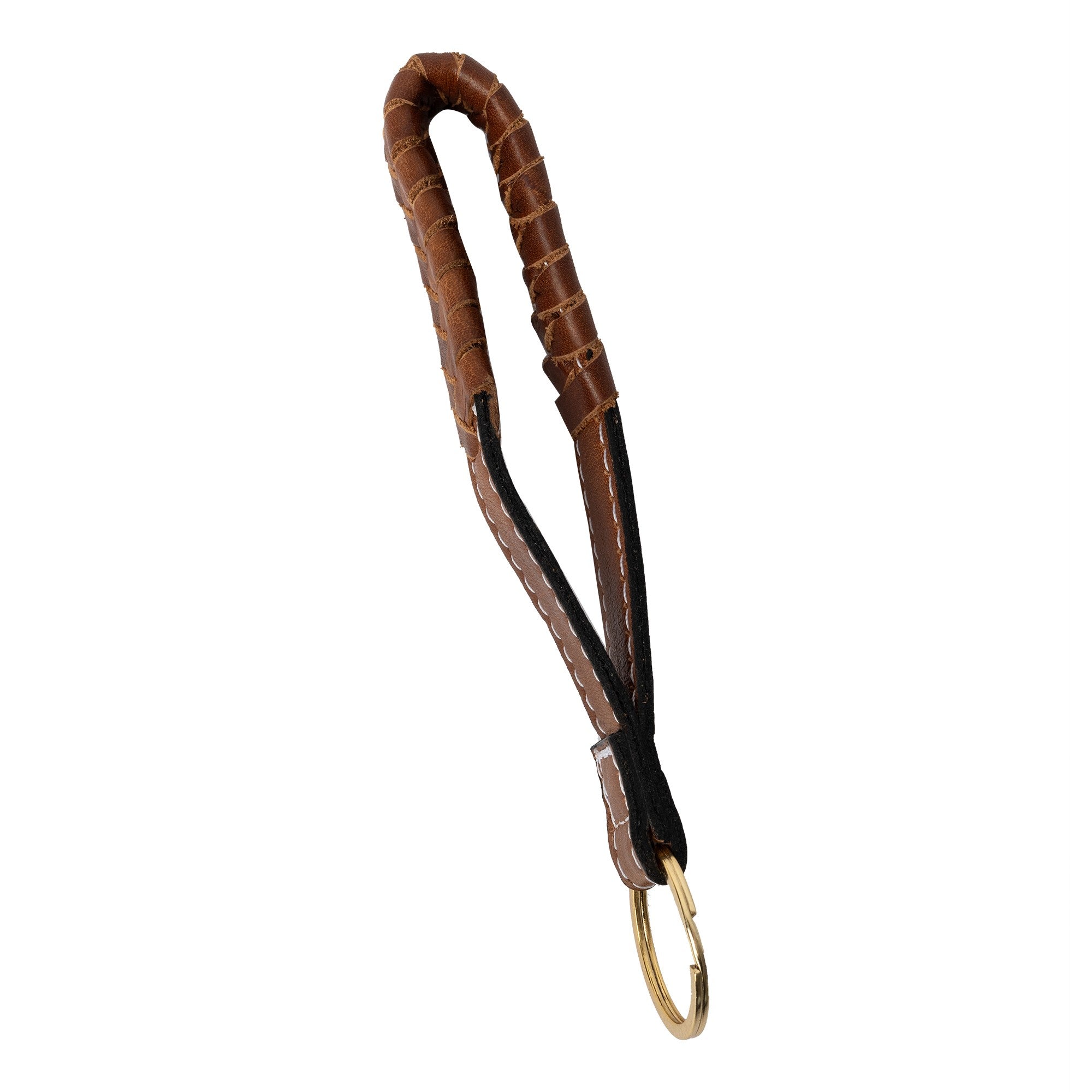 Nøkkelring | Skinn | Walnut/Gull | Humna Keyhanger