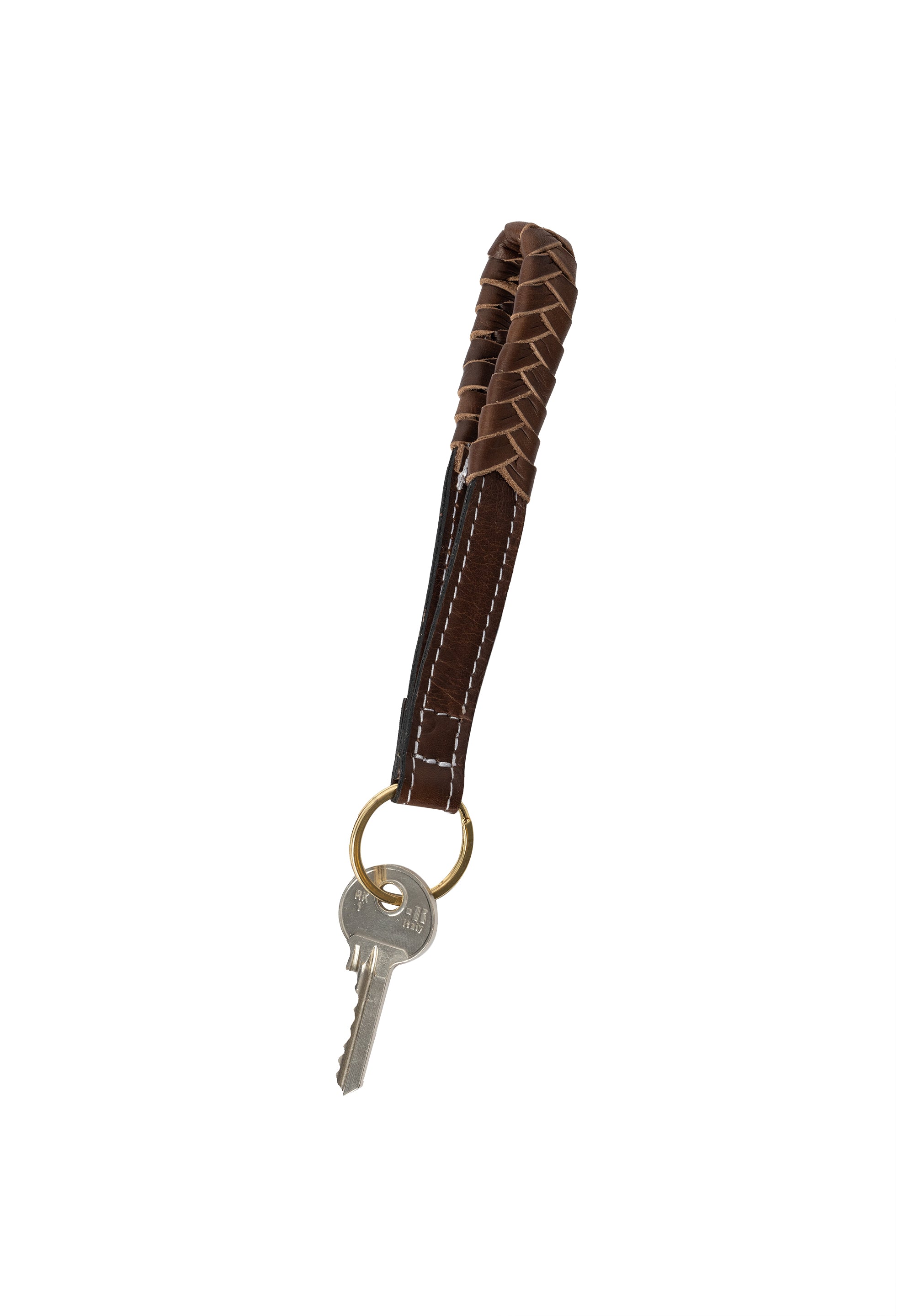 Nøkkelring | Skinn | Woodsmoke | Humna Keyhanger