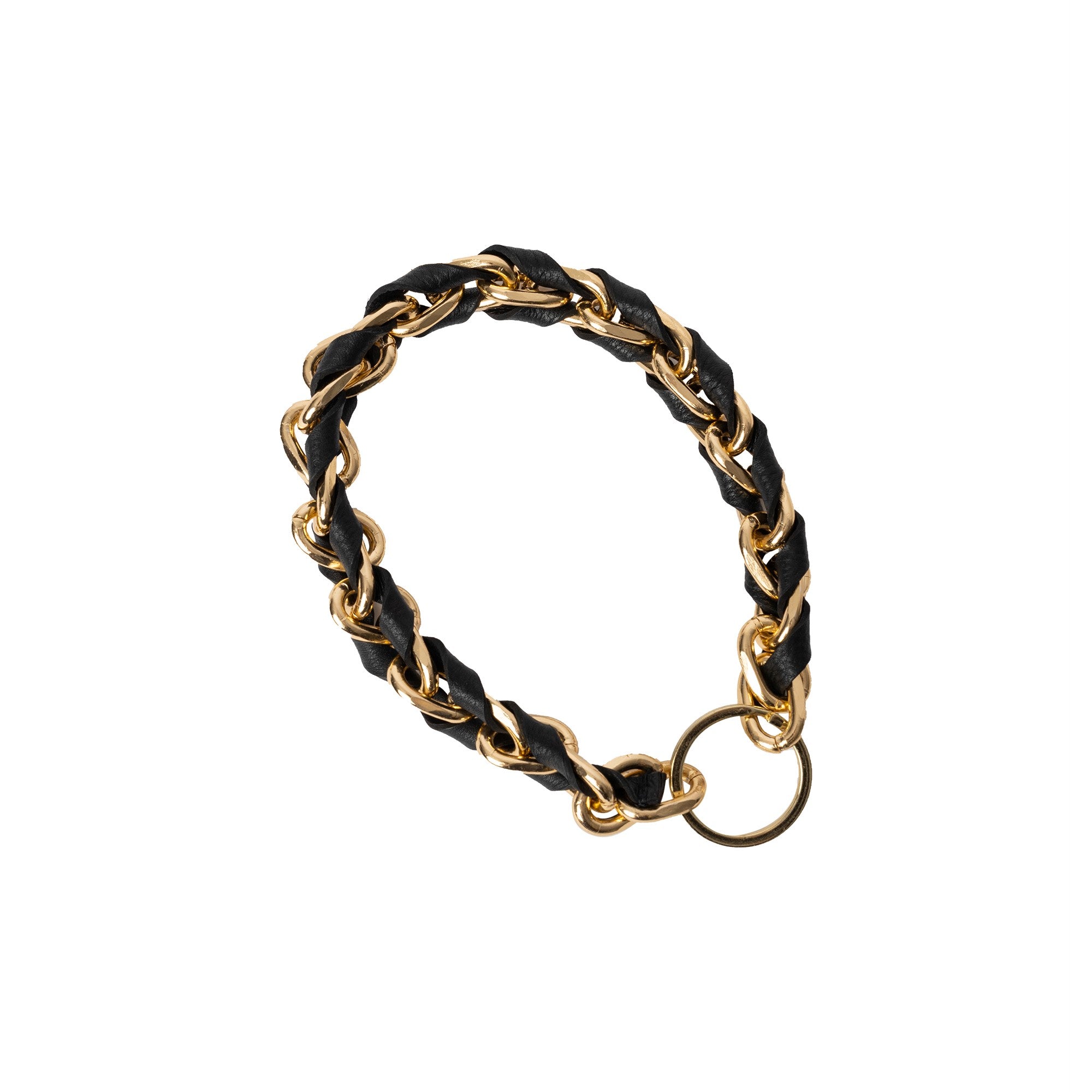 Nøkkelring | Skinn | Sort/Gull | Hessa Keyhanger