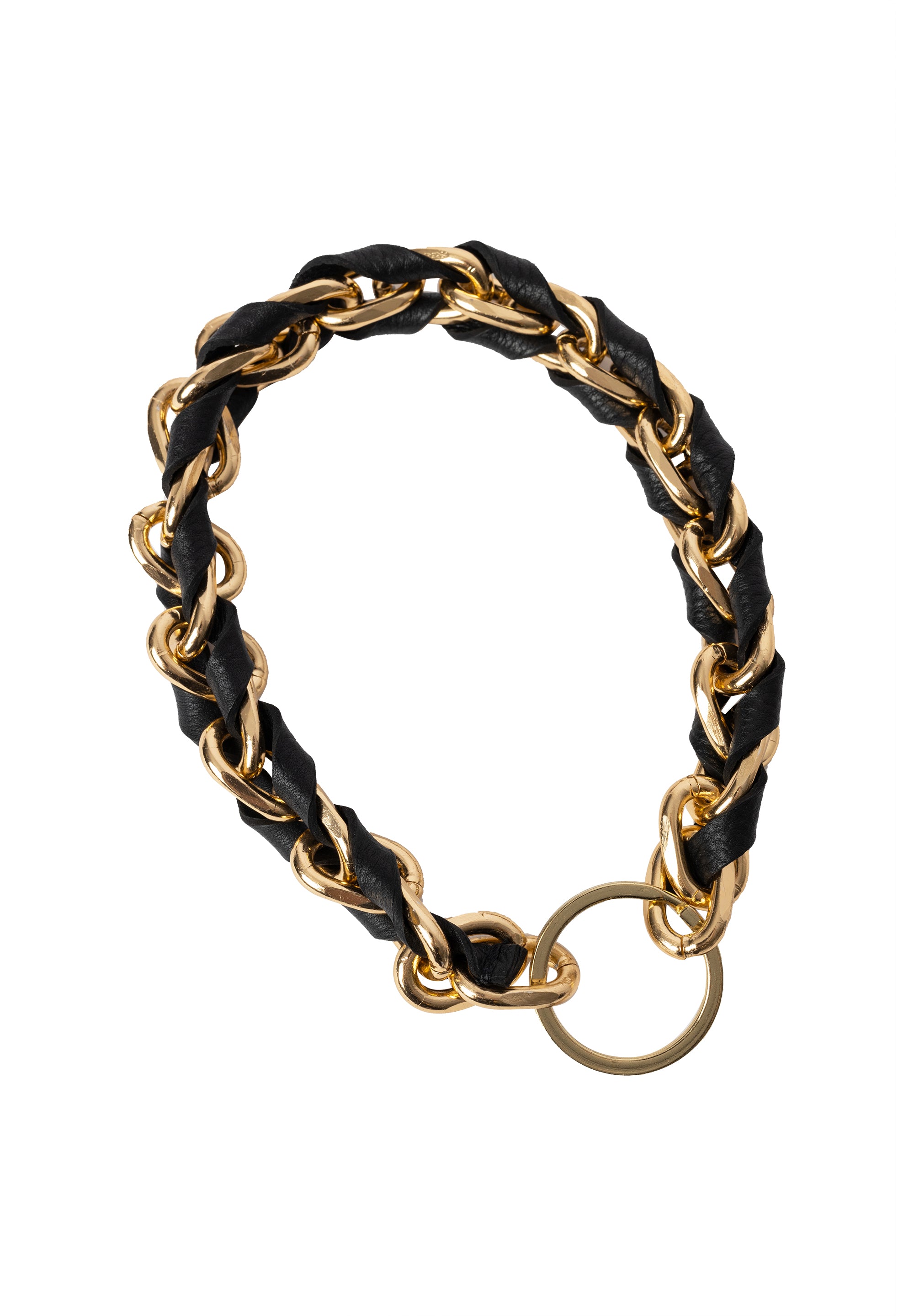 Nøkkelring | Skinn | Sort/Gull | Hessa Keyhanger
