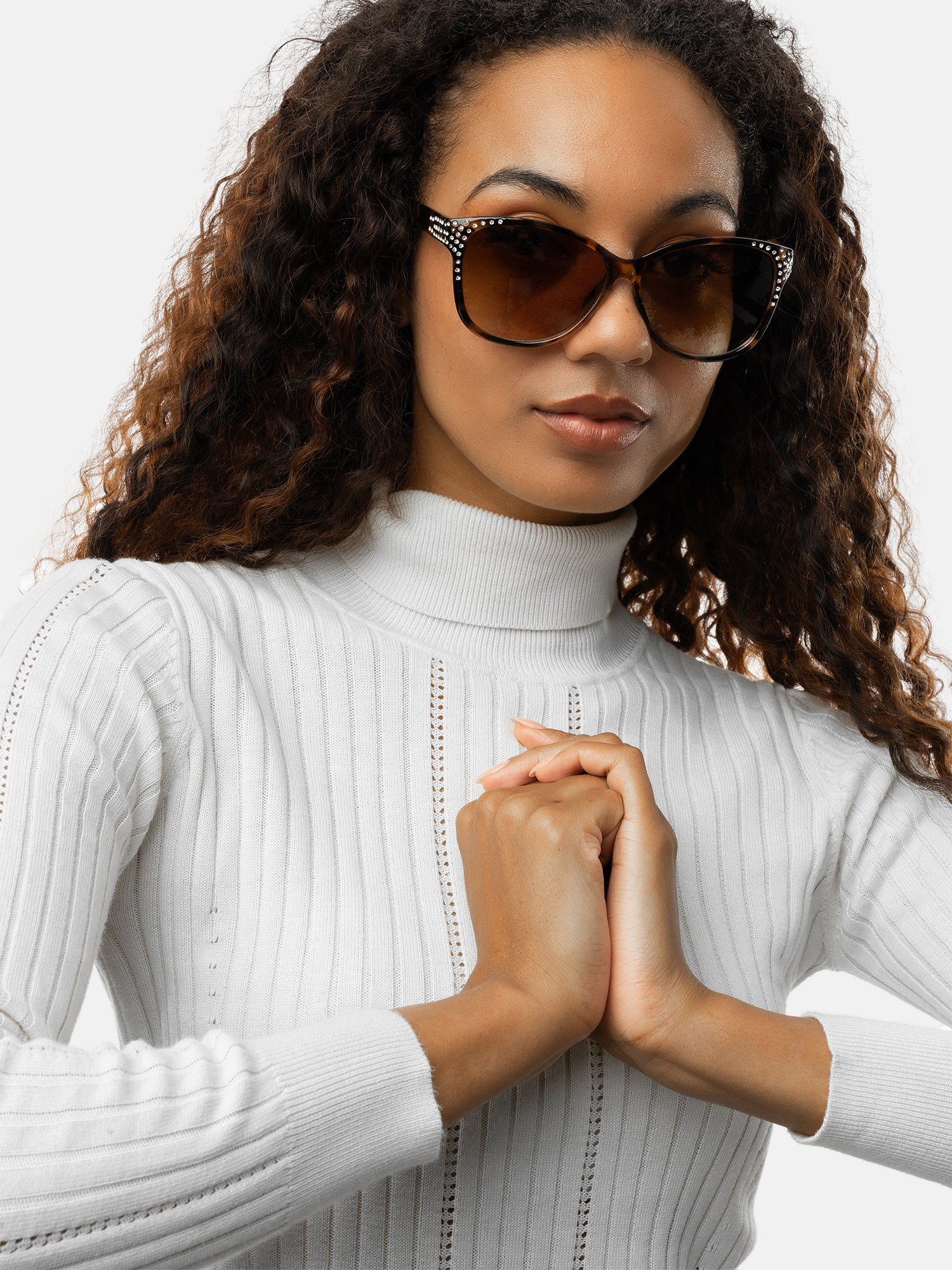 Solbrille | Brun med Stein | 6360 Josie Tortoise