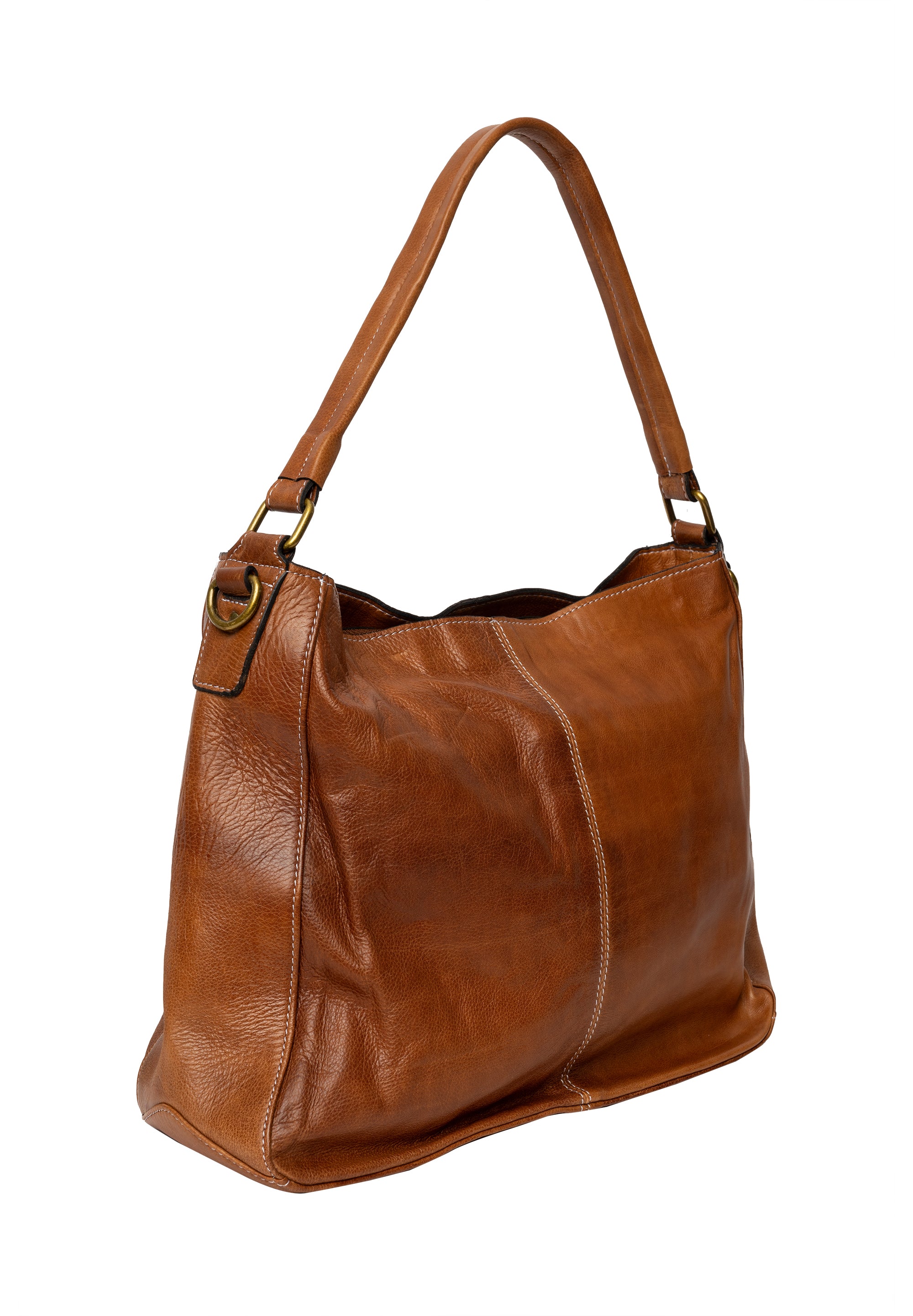Skulderveske | Walnut | To avtagbare reimer | Lise Big Bag