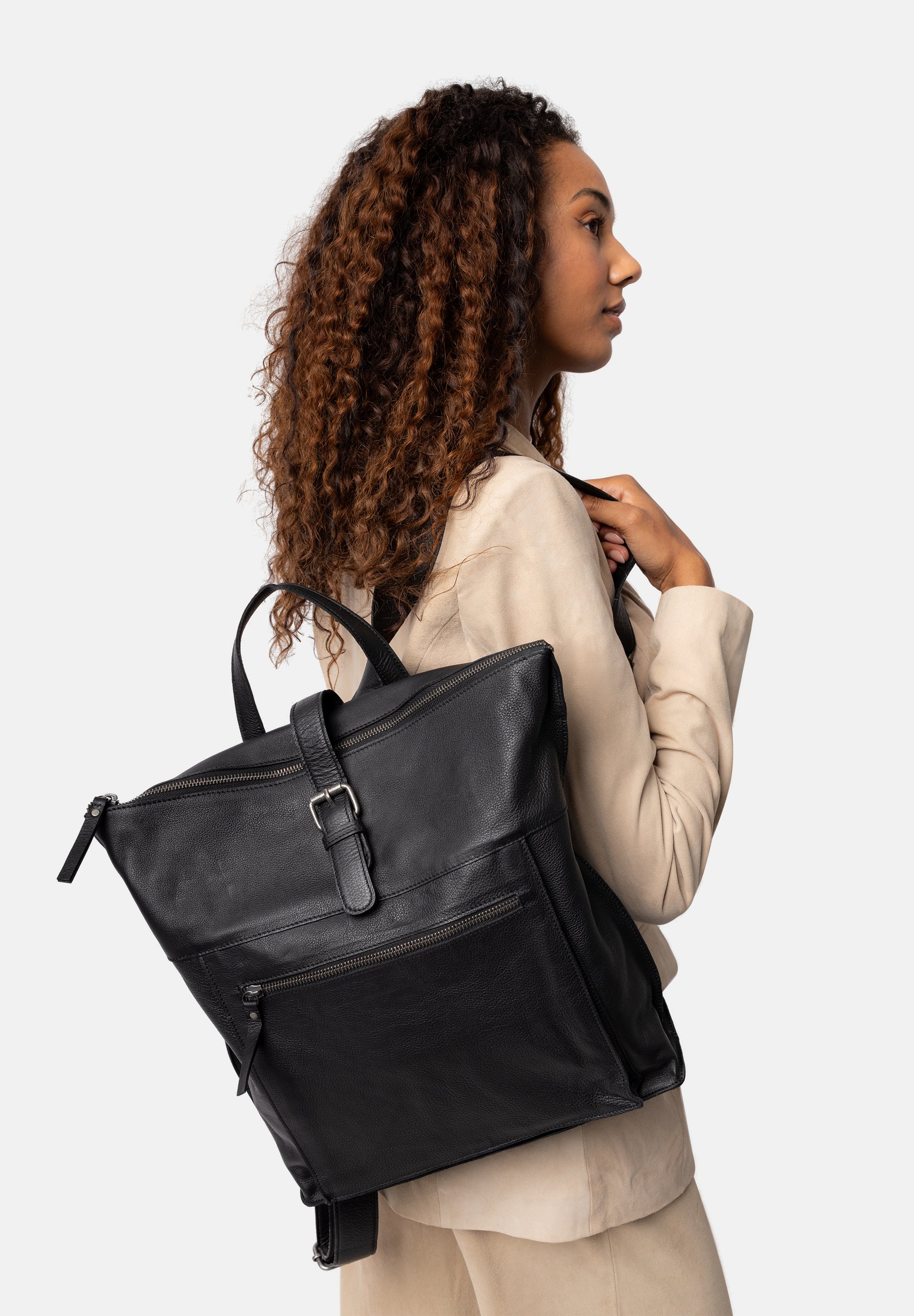 Skinnsekk | Romslig | Sort | June Backpack